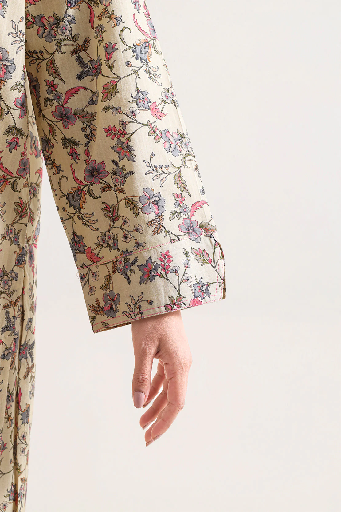 Printed Self Strip Lawn Stitched 2 Piece (Shirt/Trouser) - Image 6