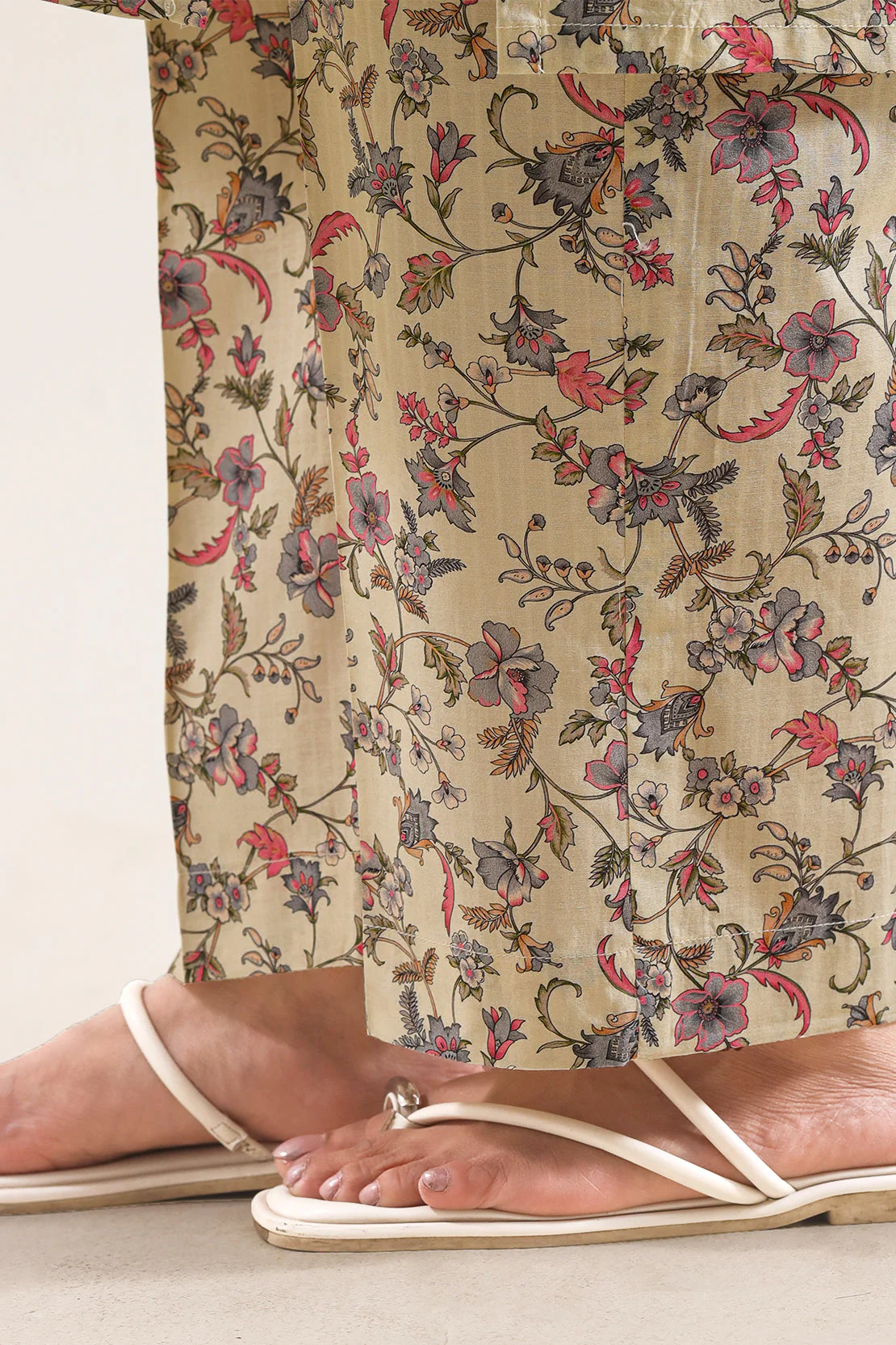 Printed Self Strip Lawn Stitched 2 Piece (Shirt/Trouser) - Image 7
