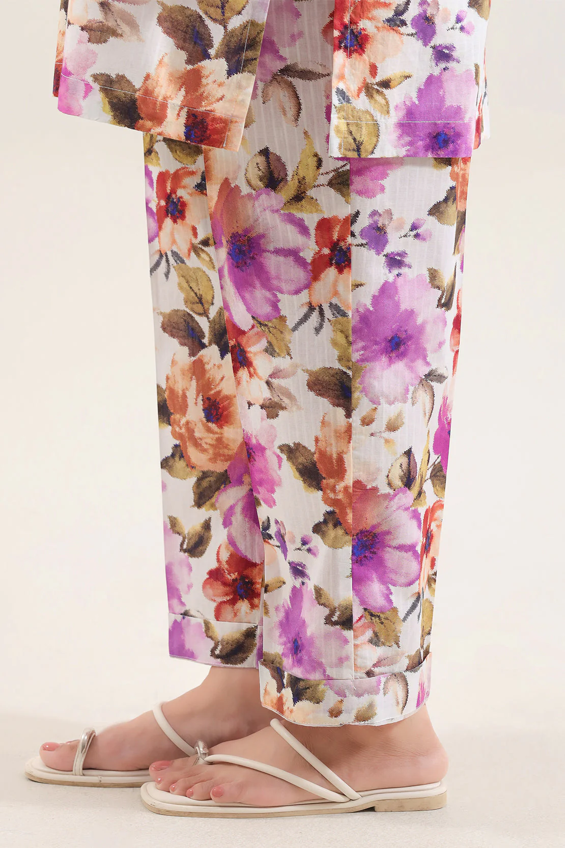 Printed Self Strip Lawn Stitched 2 Piece (Shirt/Trouser) - Image 5
