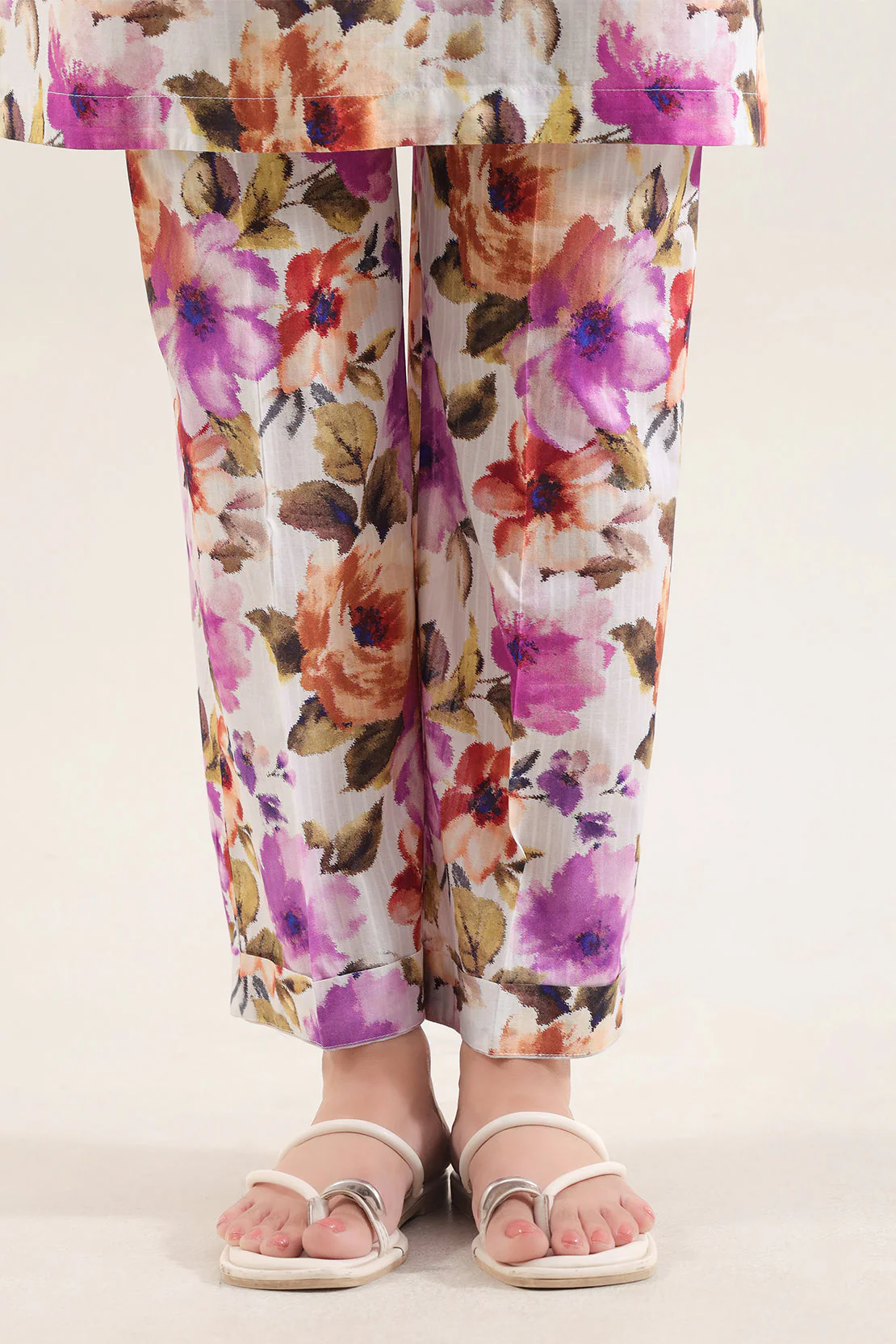 Printed Self Strip Lawn Stitched 2 Piece (Shirt/Trouser) - Image 6
