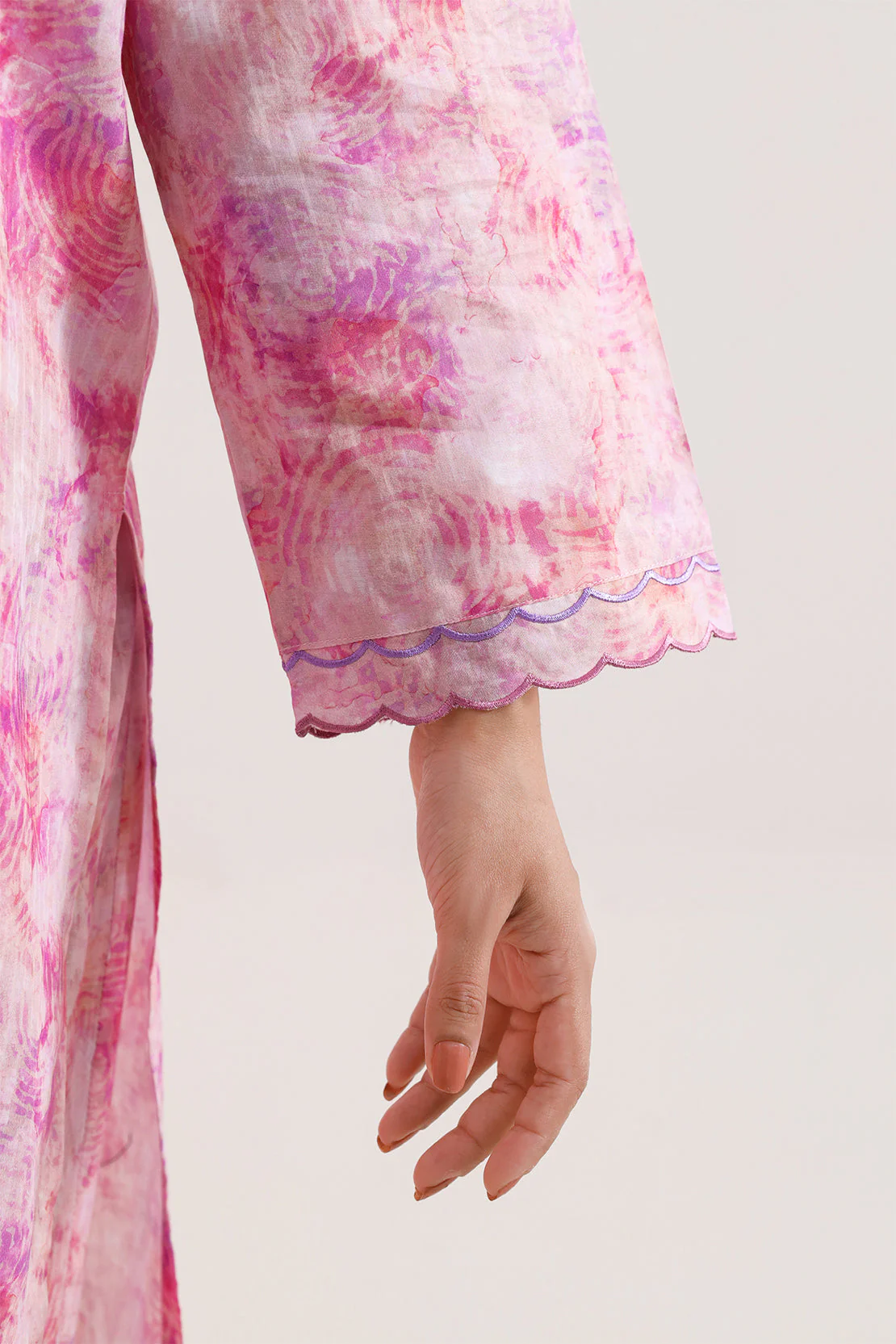 Printed Self Strip Lawn Stitched 2 Piece (Shirt/Trouser) - Image 4