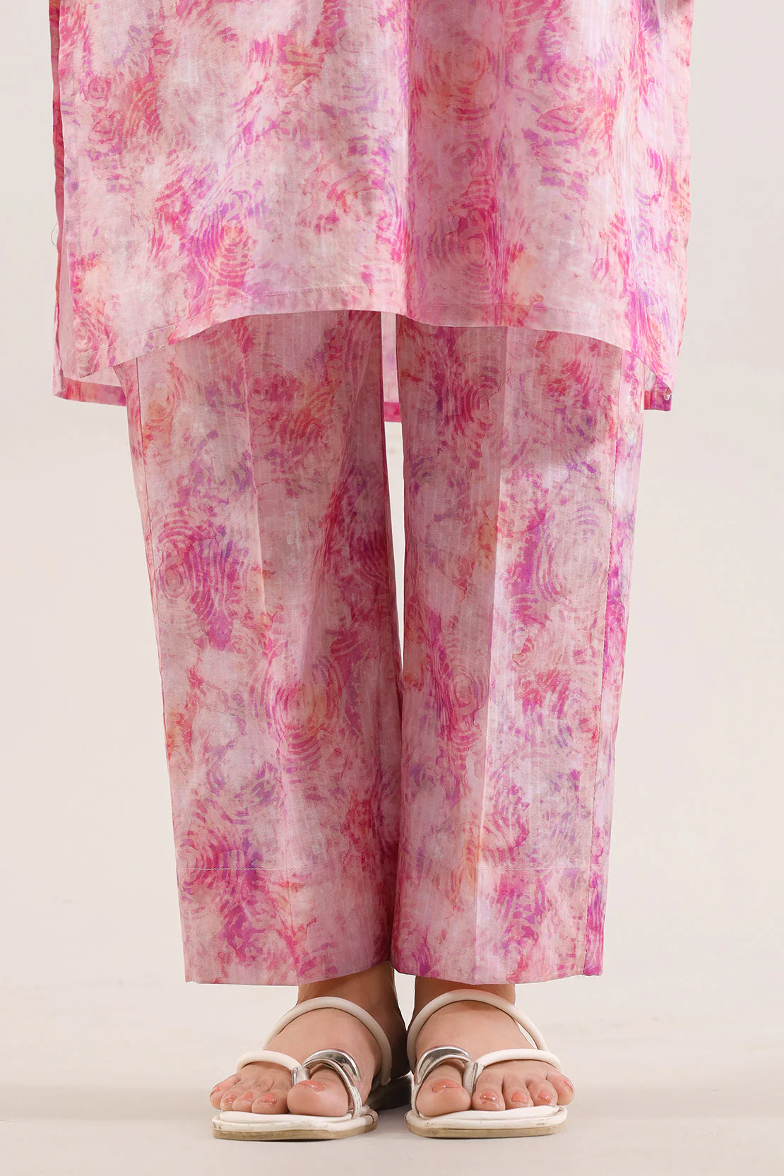 Printed Self Strip Lawn Stitched 2 Piece (Shirt/Trouser) - Image 5