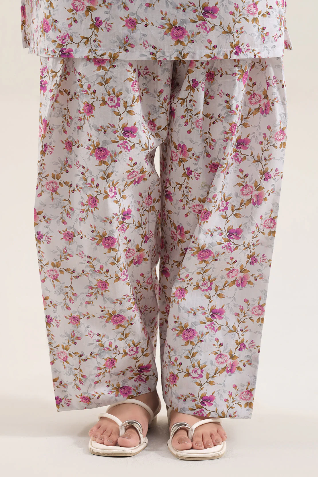 Printed Self Strip Lawn Stitched 2 Piece (Shirt/Trouser) - Image 5