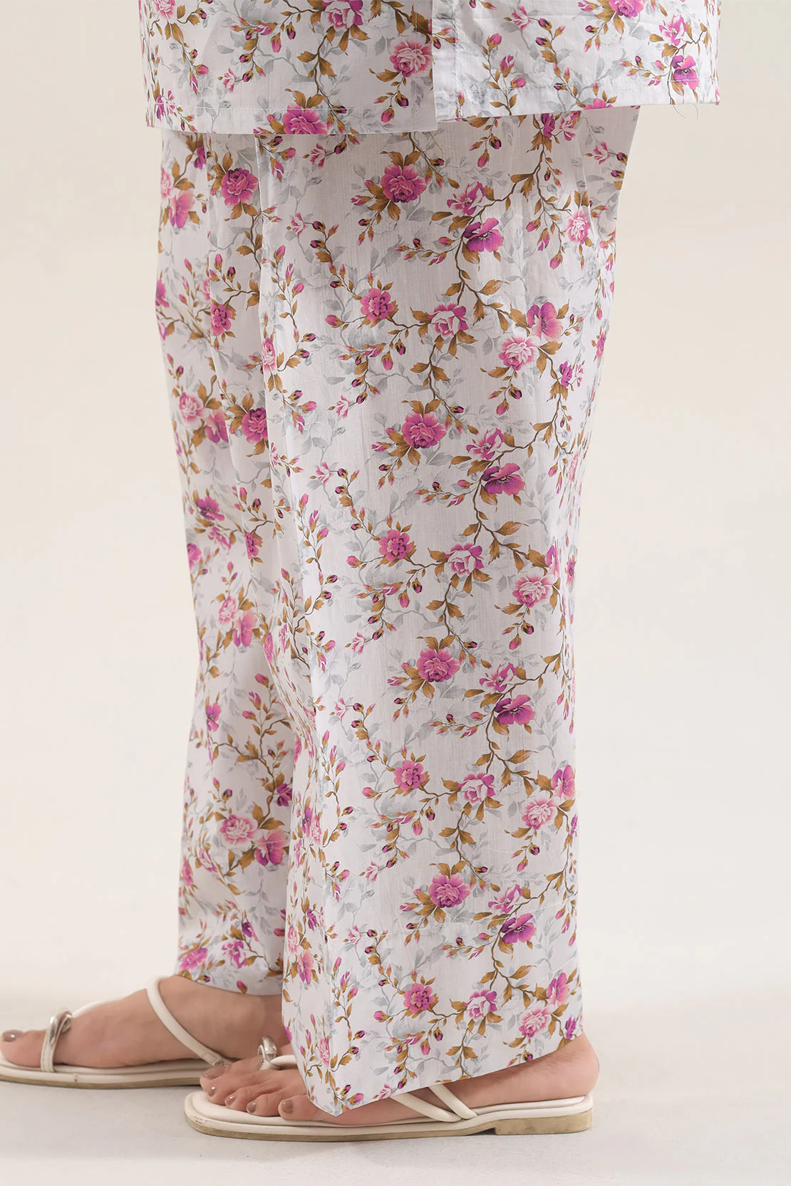 Printed Self Strip Lawn Stitched 2 Piece (Shirt/Trouser) - Image 6