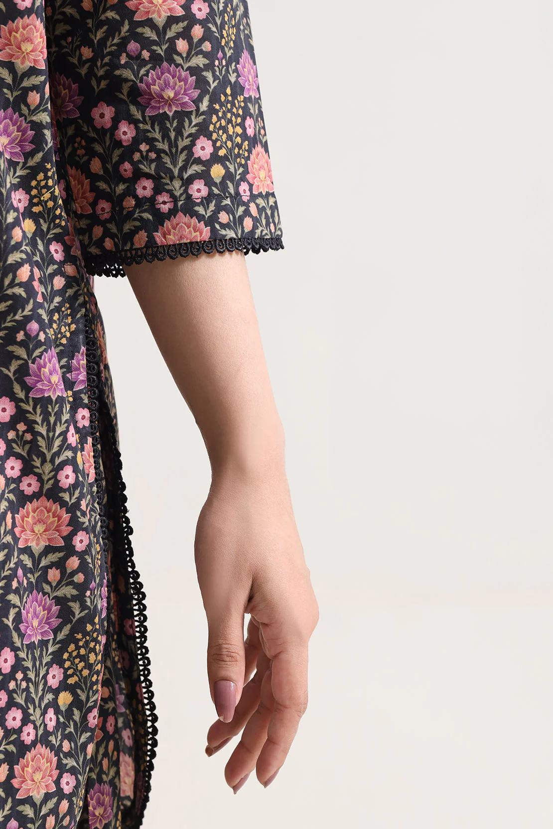 Printed Self Strip Lawn Stitched 2 Piece (Shirt/Trouser) - Image 4