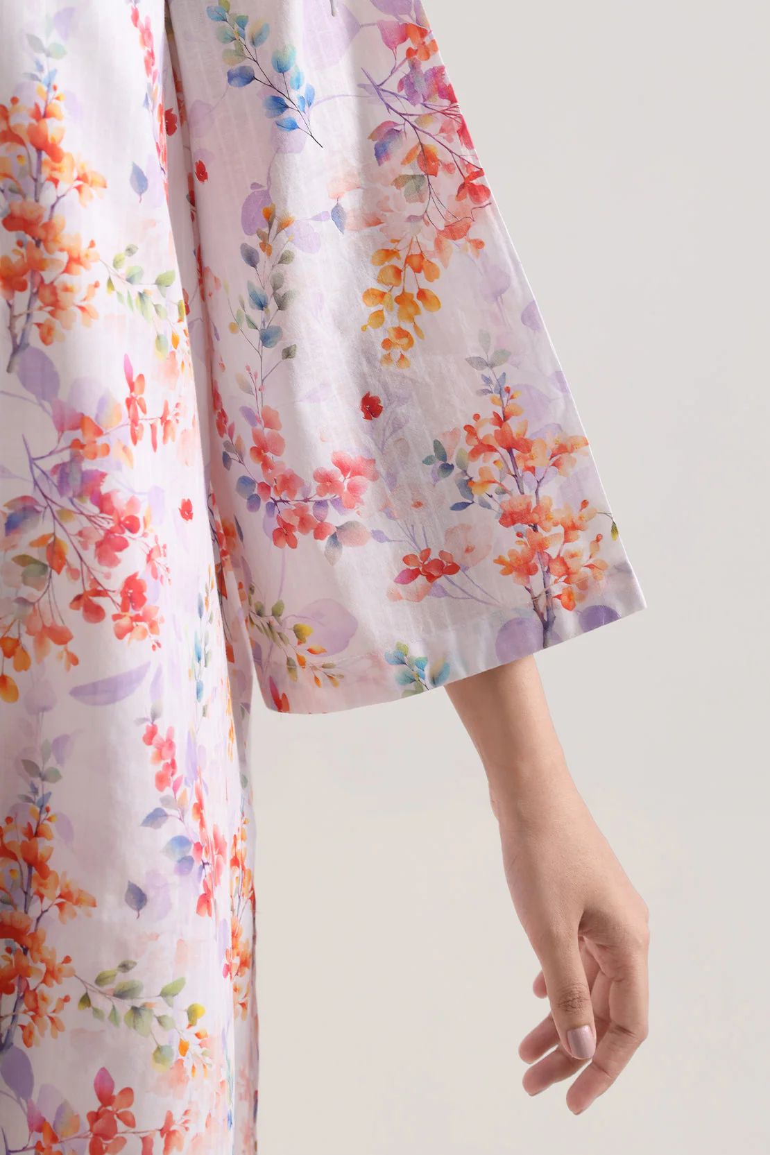 Printed Self Strip Lawn Stitched 2 Piece (Shirt/Trouser) - Image 5