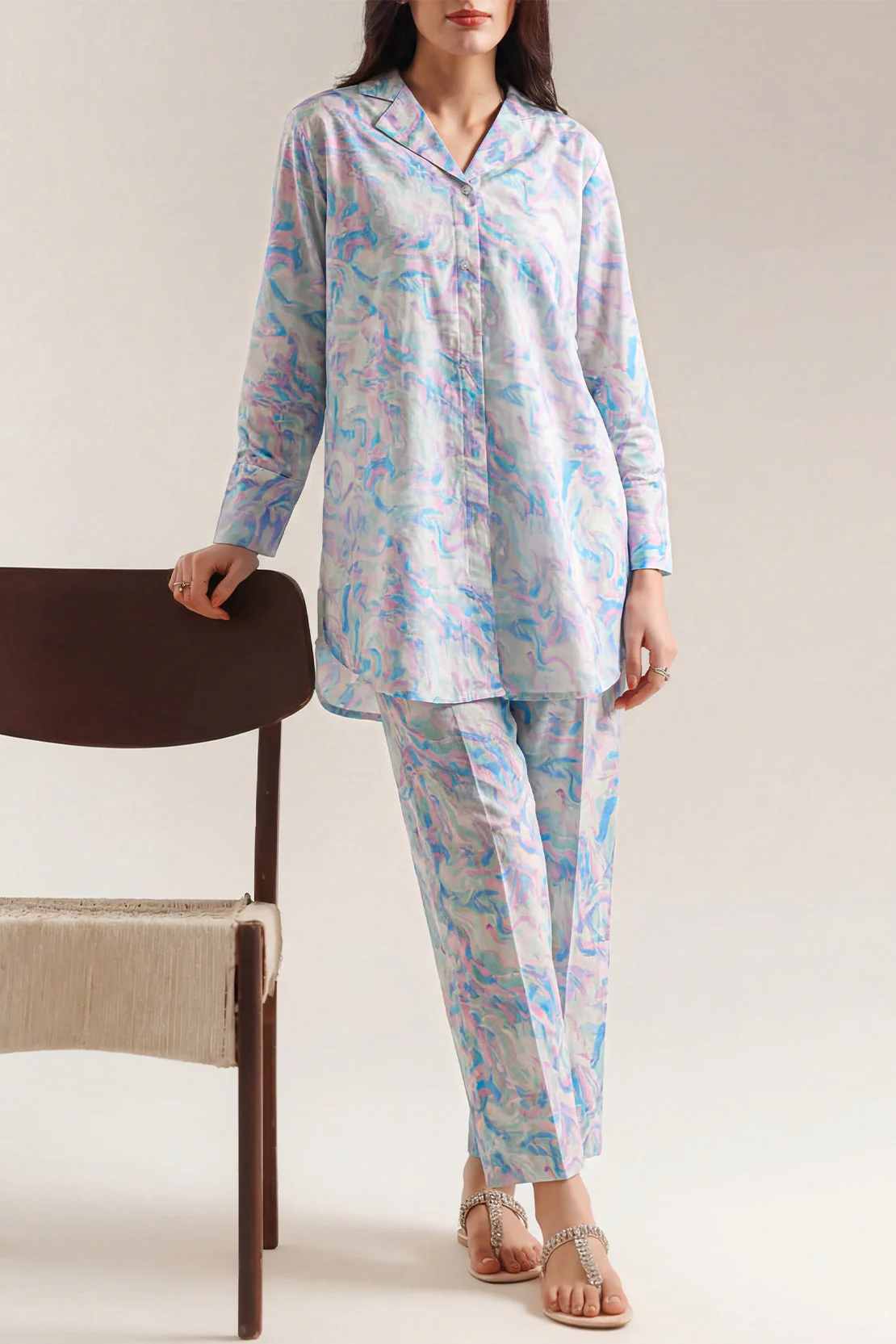 Printed Lawn Stitched 2 Piece (Shirt/Trouser)