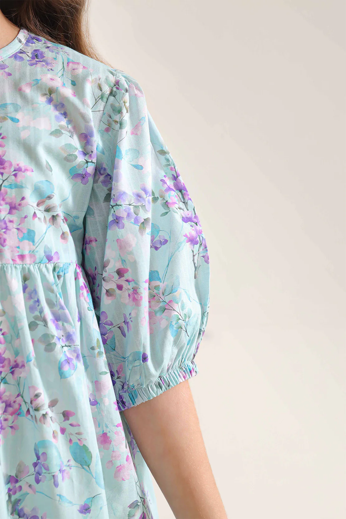 Printed Self Strip Lawn Stitched Shirt For Kids - Image 5