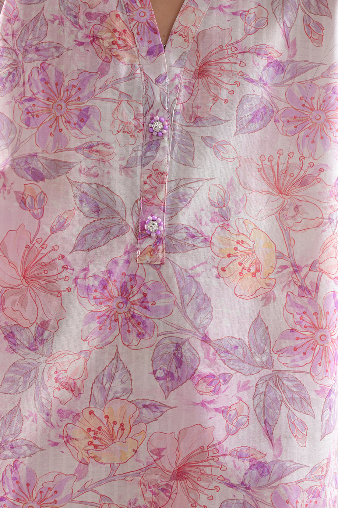 Printed Self Strip Lawn Stitched Shirt For Kids - Image 4