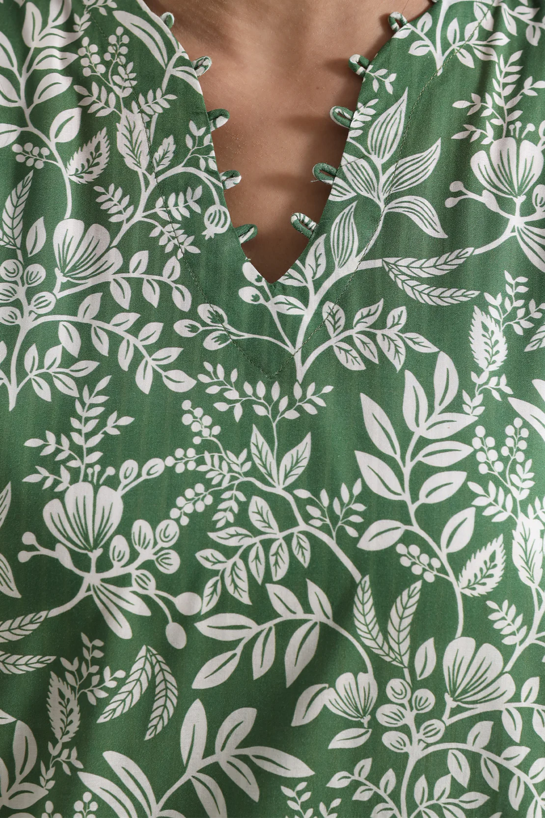 Printed Self Strip Lawn Stitched Shirt - Image 3