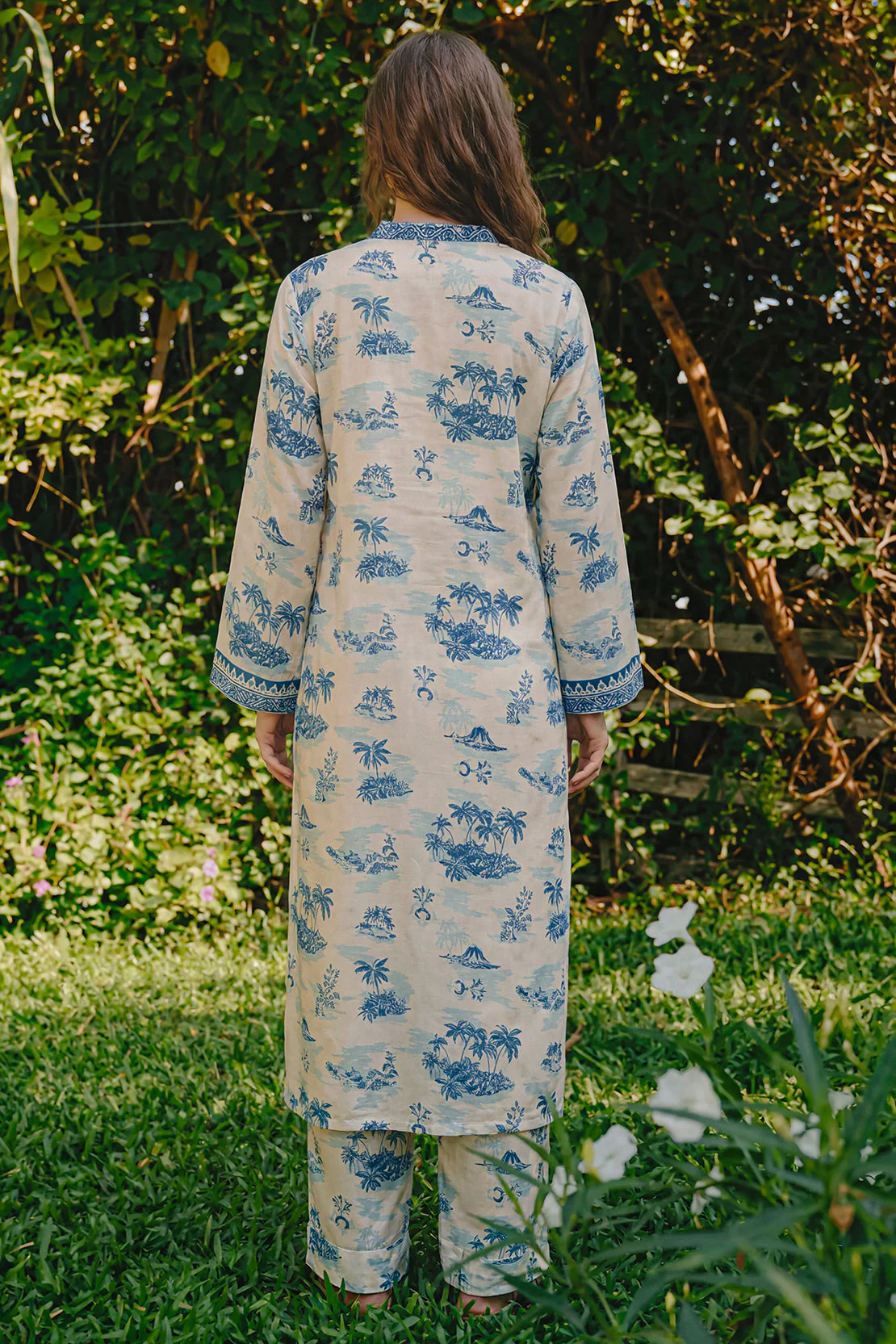 Printed Silk Stitched 2 Piece (Shirt/Trouser) - Image 3