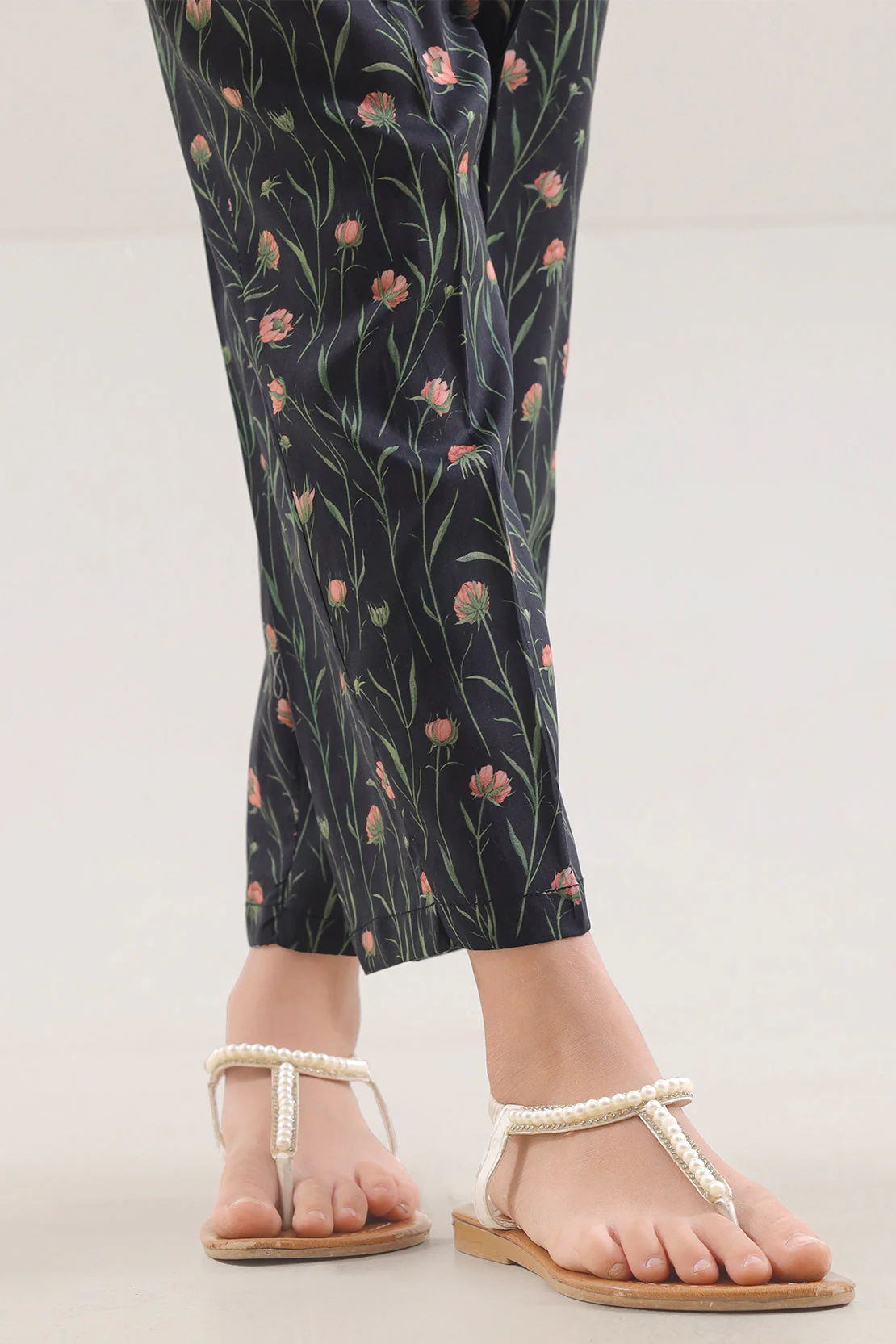 Printed Silk Touch Pants For Kids