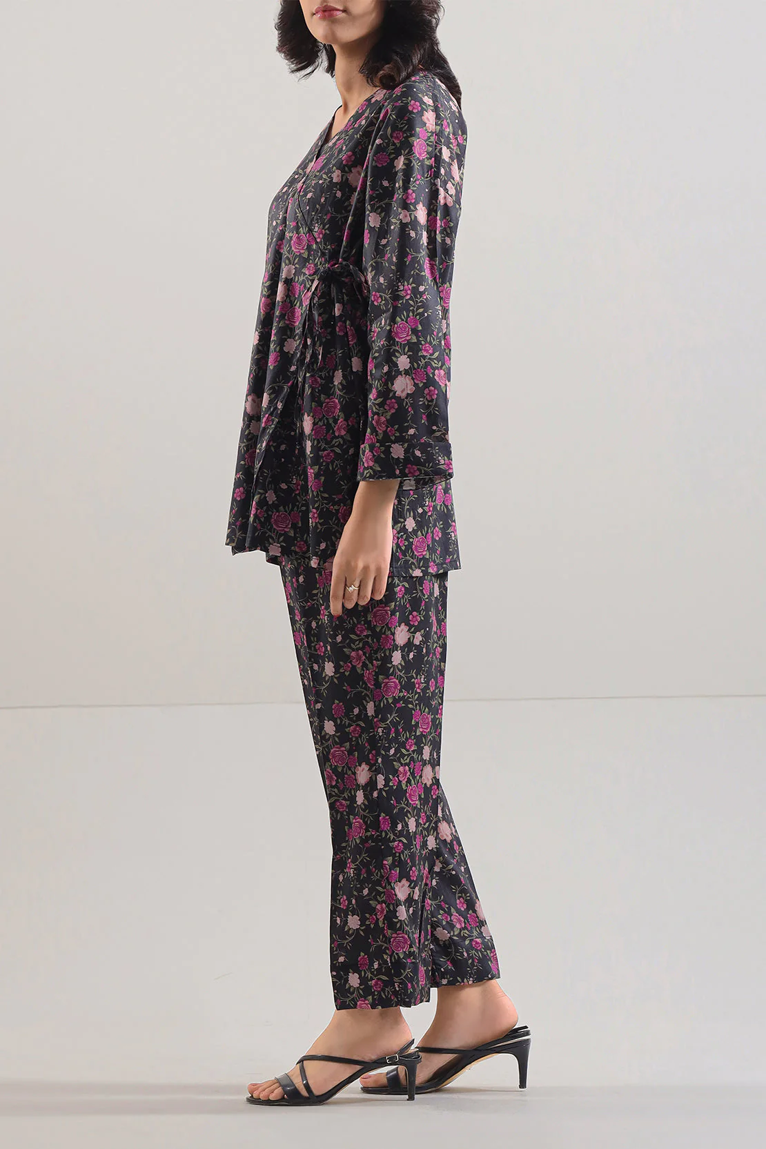 Printed Silk Touch Stitched 2 Piece (Shirt/Trouser) - Image 3