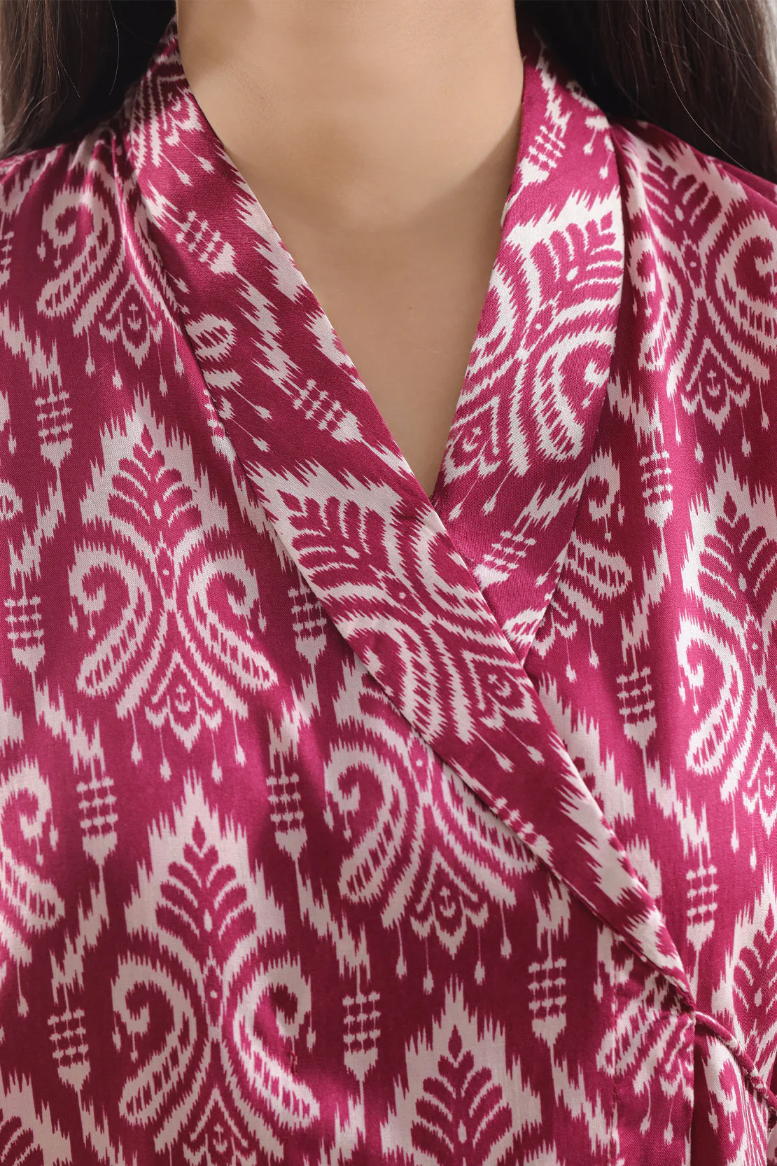 Printed Silk Touch Stitched 2 Piece (Shirt/Trouser) - Image 4