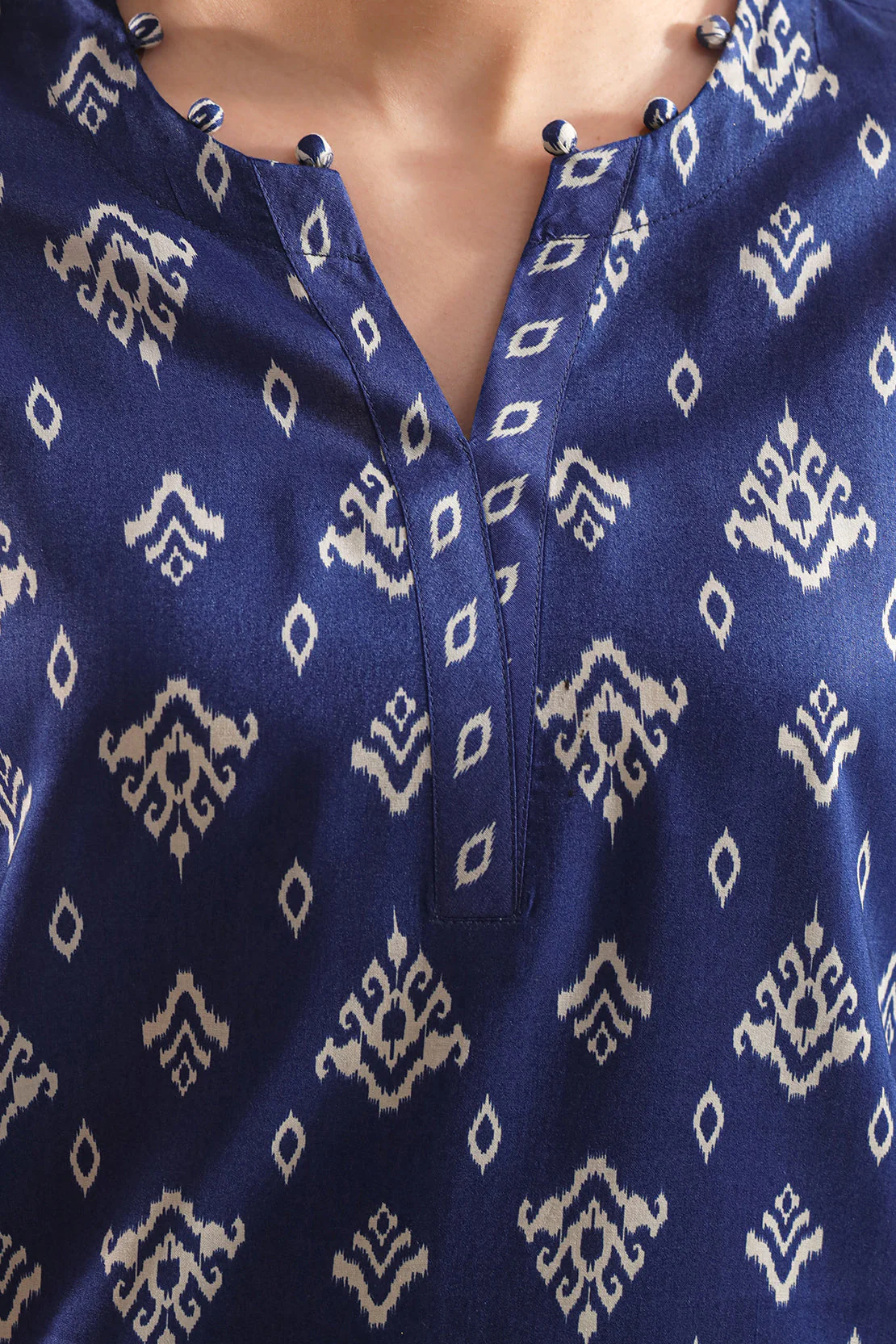 Printed Silk Touch Stitched 2 Piece (Shirt/Trouser) - Image 3
