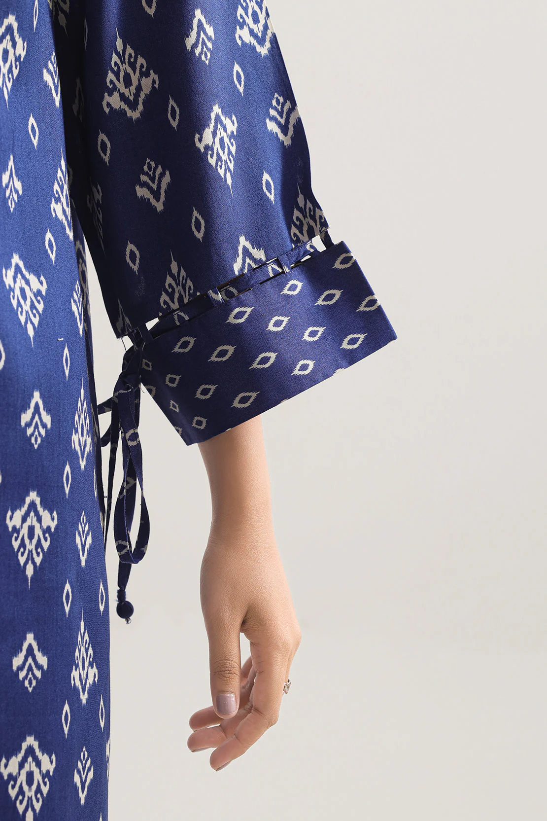 Printed Silk Touch Stitched 2 Piece (Shirt/Trouser) - Image 4