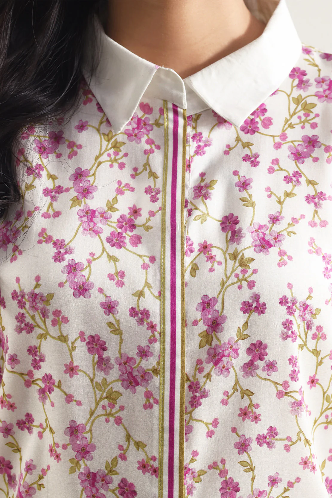 Printed Silk Touch Stitched 2 Piece (Shirt/Trouser) - Image 4