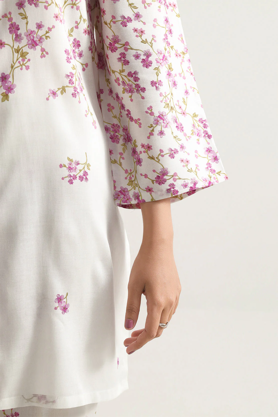 Printed Silk Touch Stitched 2 Piece (Shirt/Trouser) - Image 5