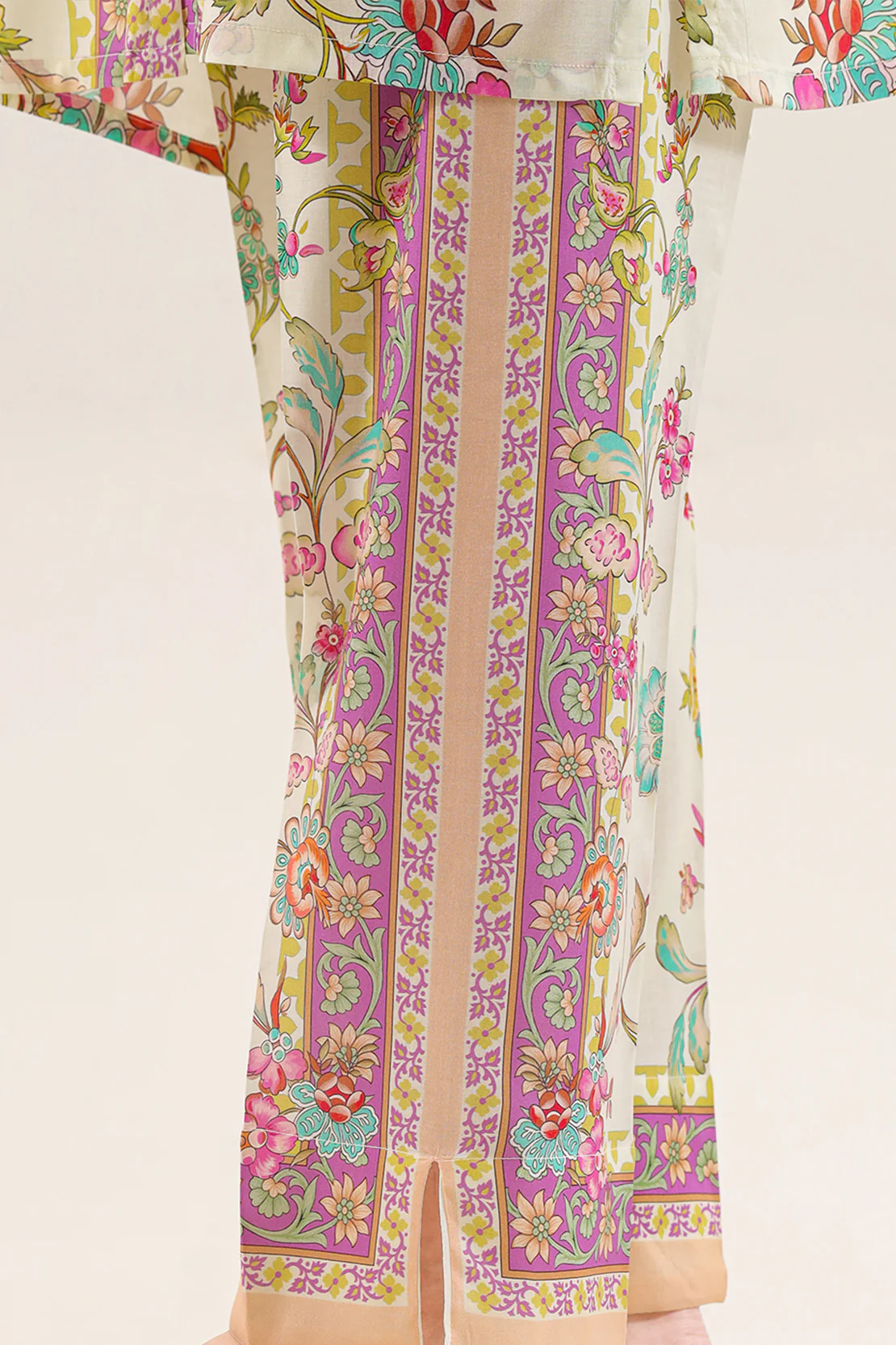 Printed Silk Touch Stitched 2 Piece (Shirt/Trouser) - Image 6