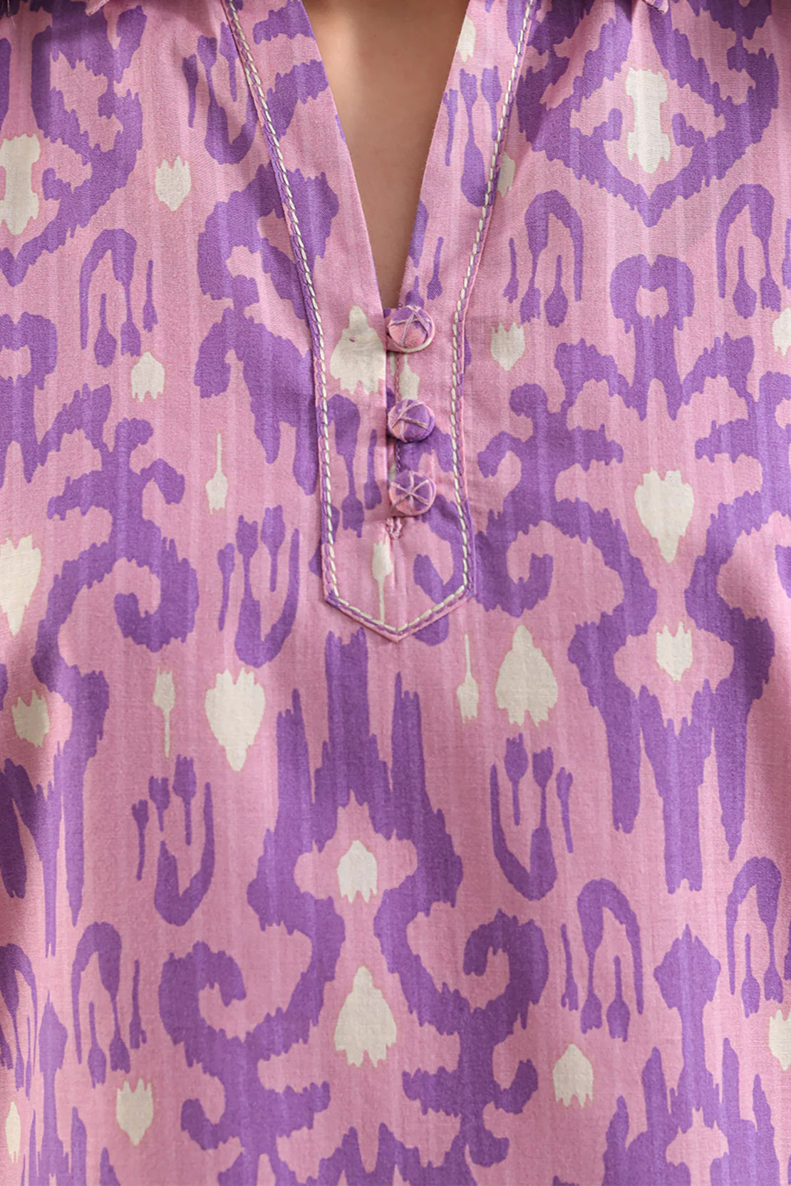 Printed Silk Touch Stitched 2 Piece (Shirt/Trouser) - Image 3