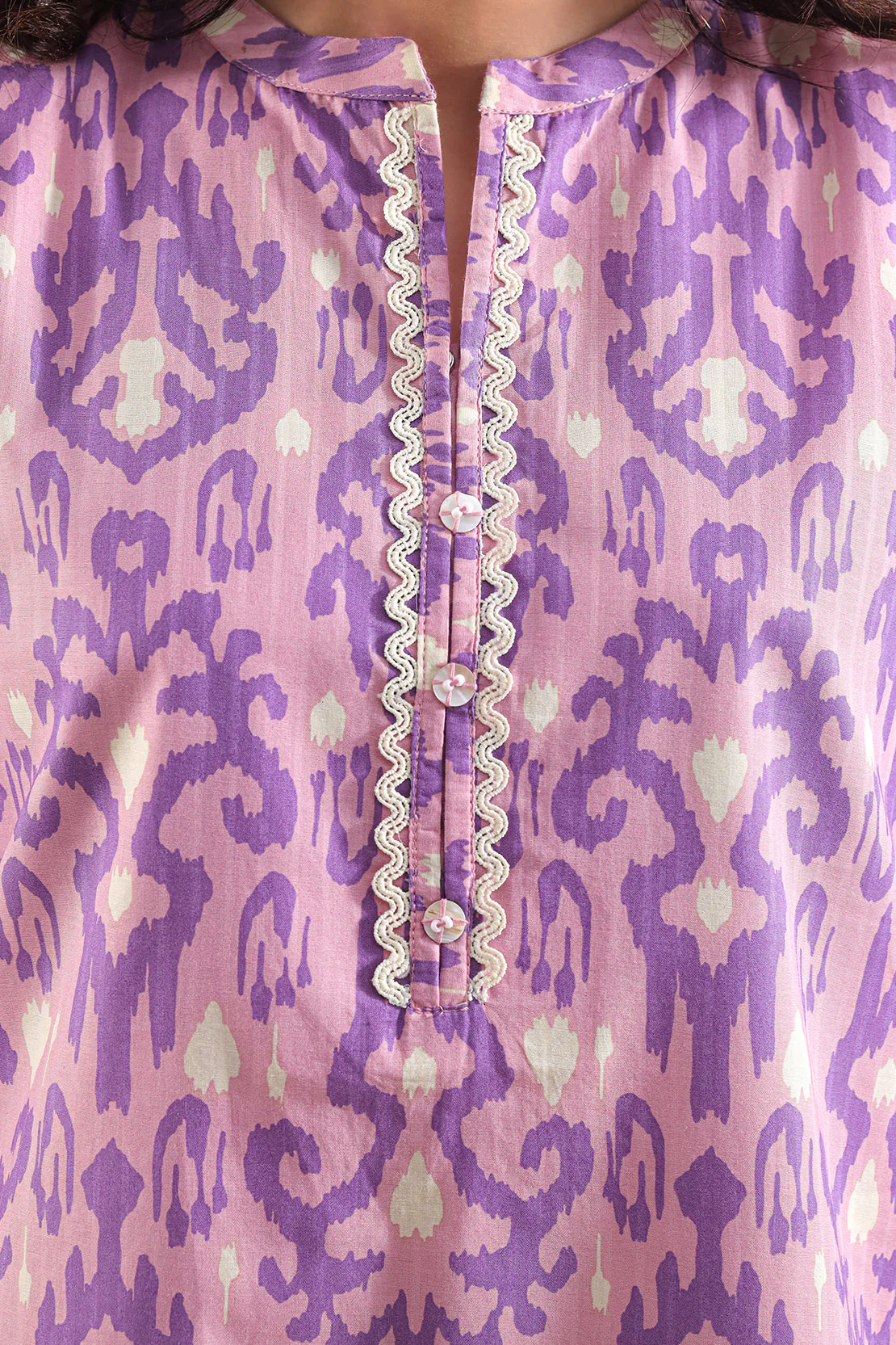 Printed Silk Touch Stitched 2 Piece (Shirt/Trouser) - Image 4
