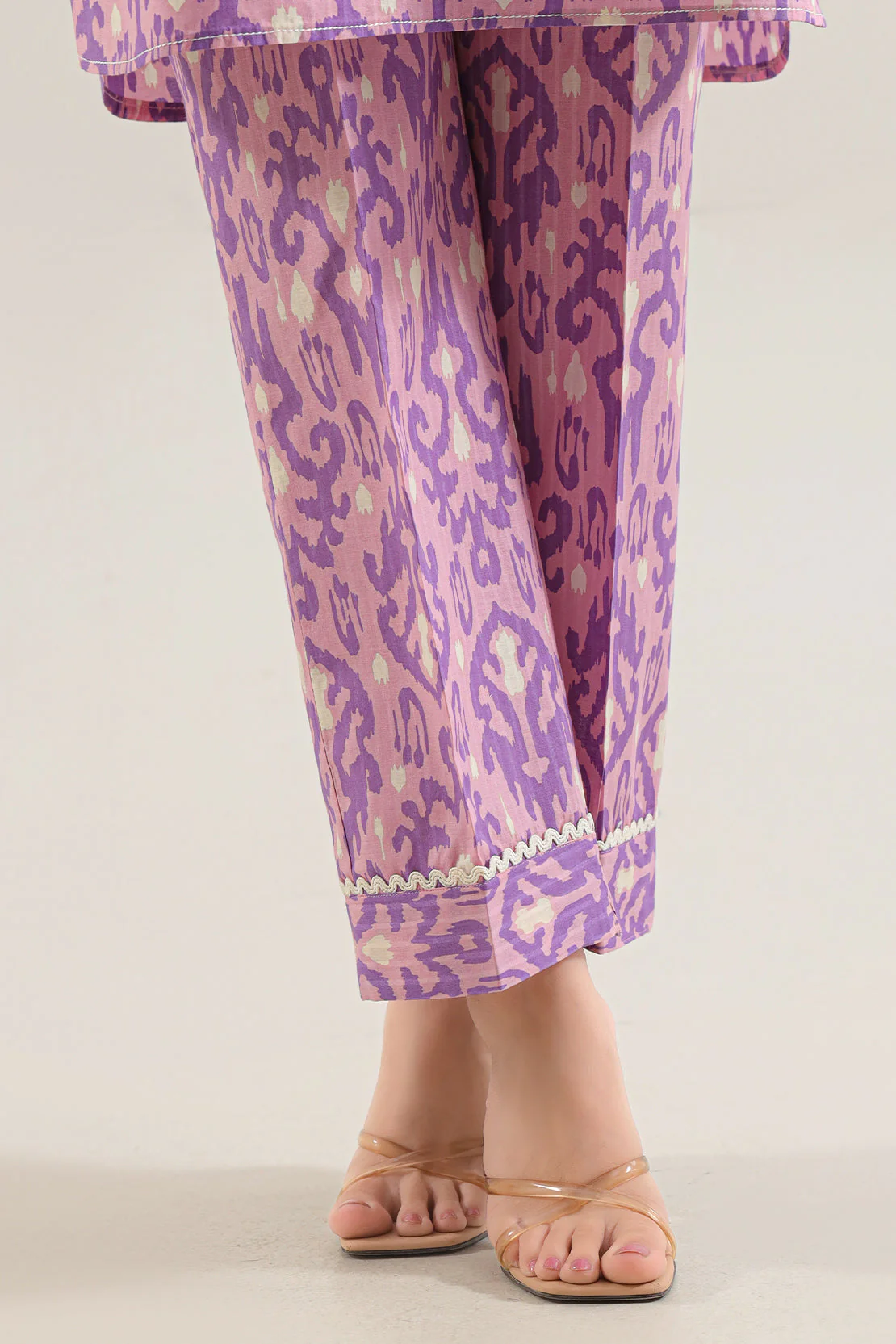 Printed Silk Touch Stitched 2 Piece (Shirt/Trouser) - Image 6