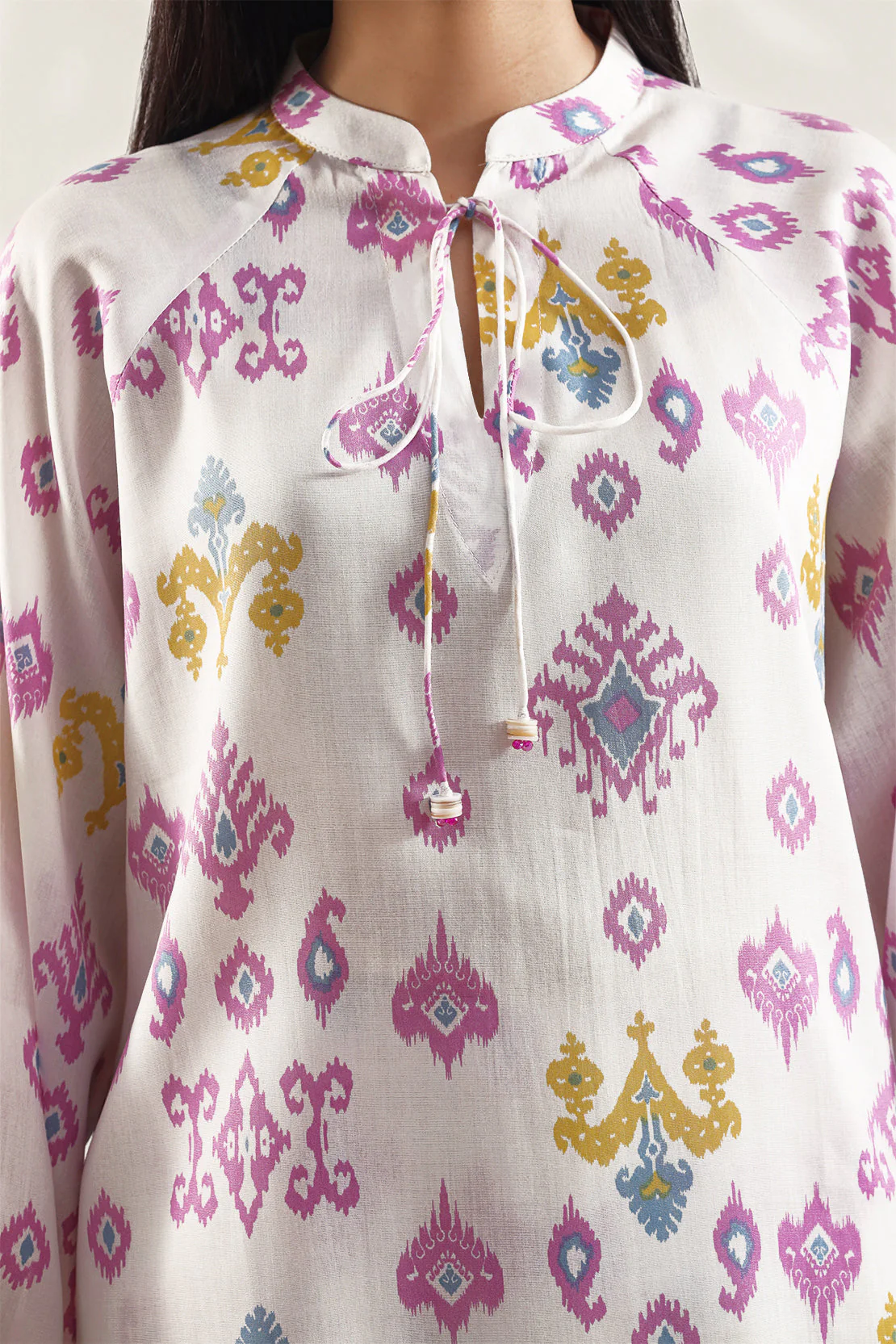 Printed Silk Touch Stitched 2 Piece (Shirt/Trouser) - Image 4