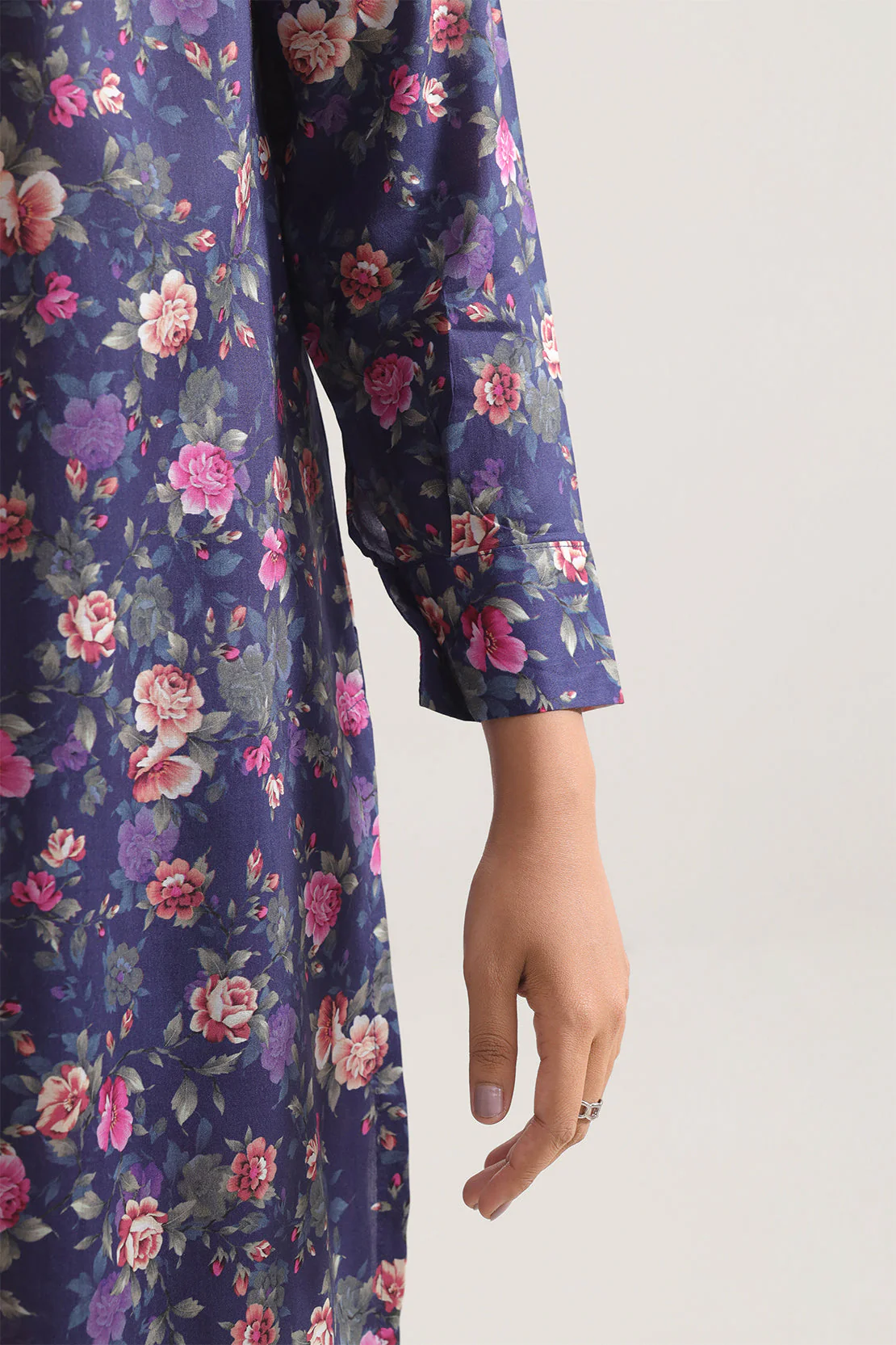 Printed Silk Touch Stitched 2 Piece (Shirt/Trouser) - Image 4