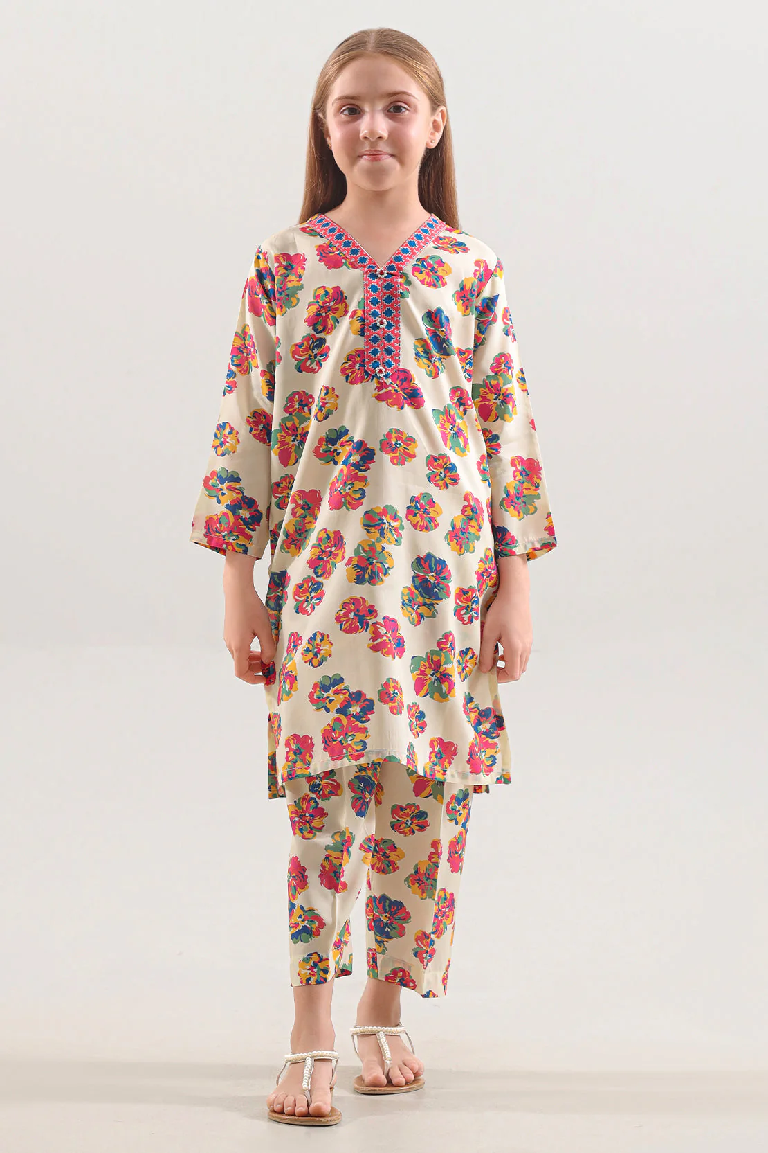 Printed Silk Touch Stitched Shirt/trouser For Kids