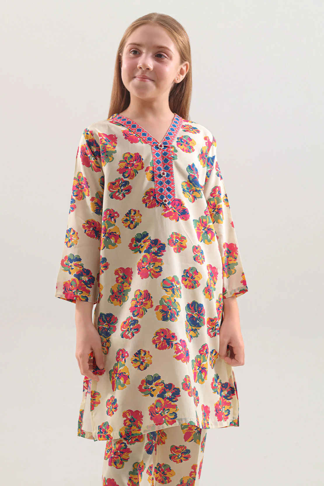 Printed Silk Touch Stitched Shirt/trouser For Kids - Image 2