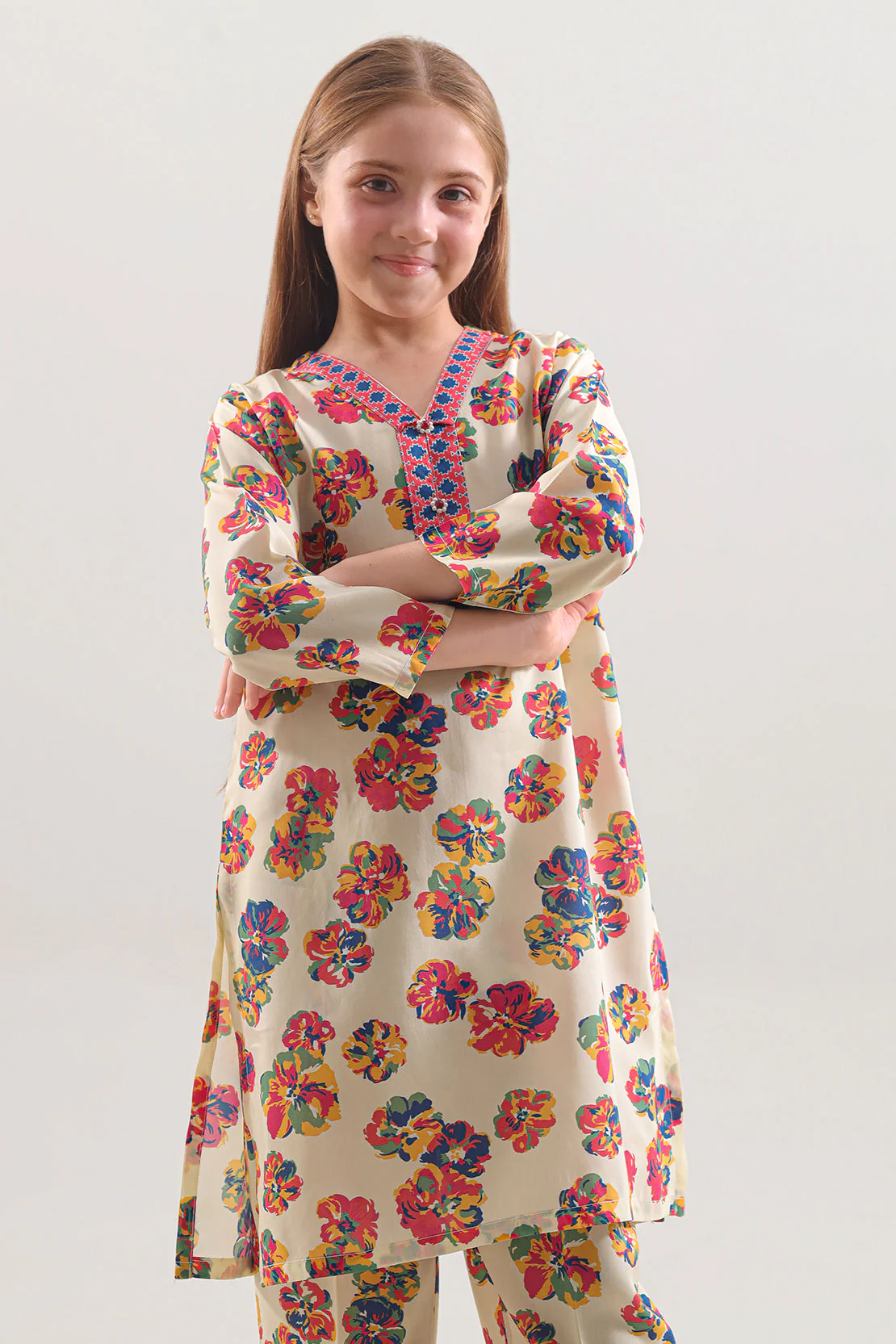 Printed Silk Touch Stitched Shirt/trouser For Kids - Image 3