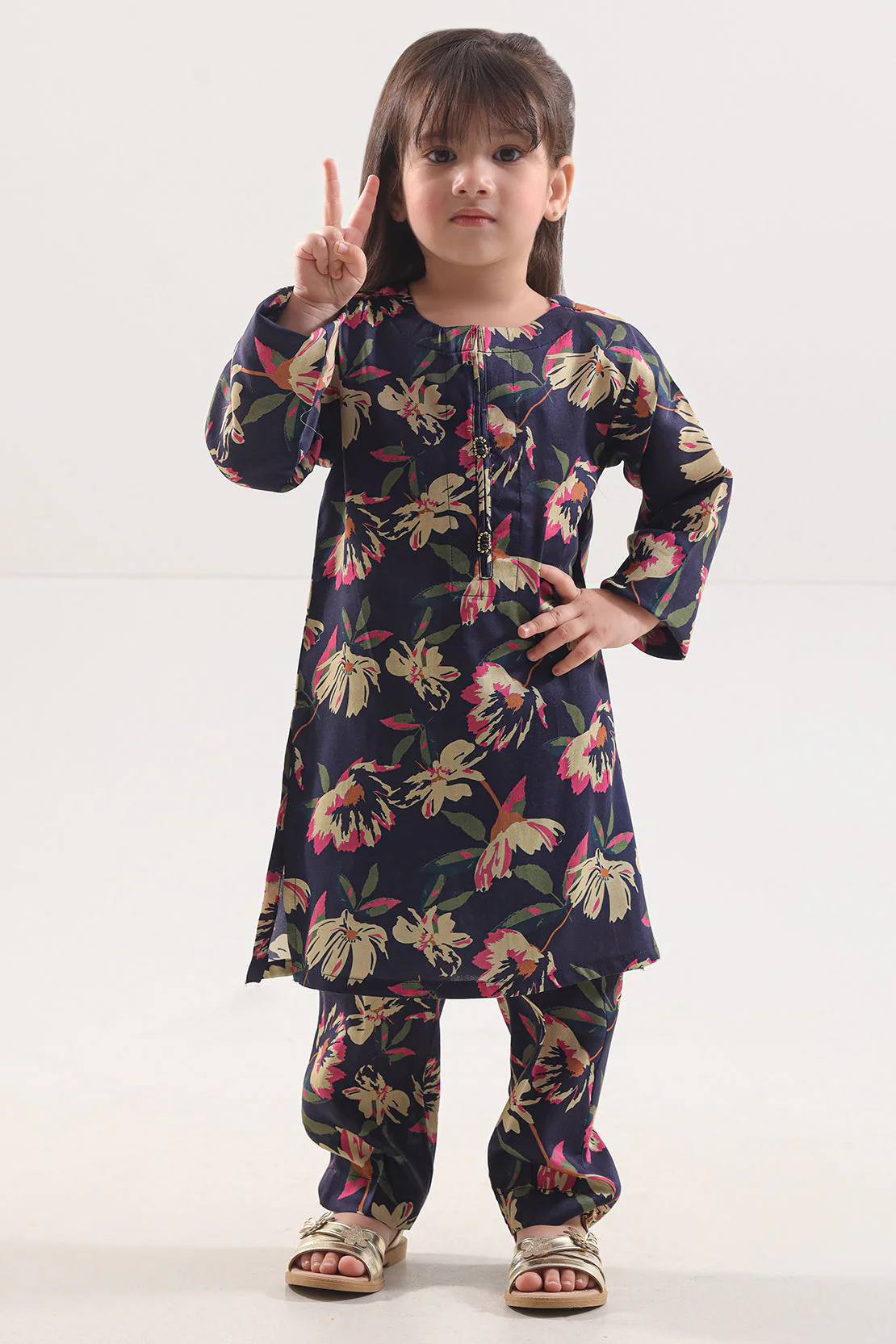 Printed Silk Touch Stitched Shirt/trouser For Kids - Image 5