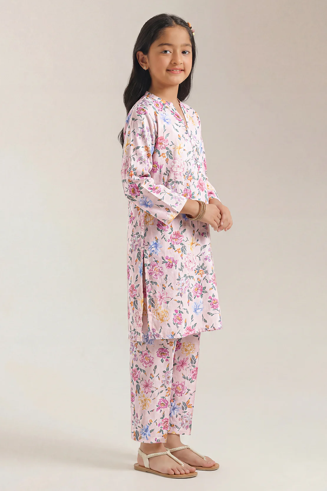 Printed Silk Touch Stitched Shirt/trouser For Kids - Image 2