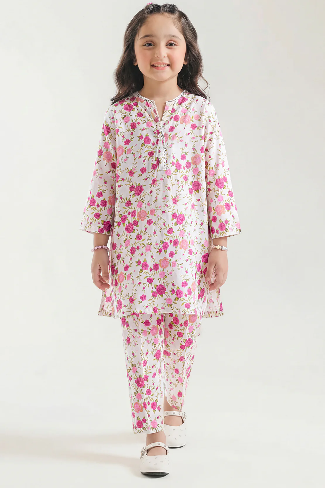 Printed Silk Touch Stitched Shirt/trouser For Kids
