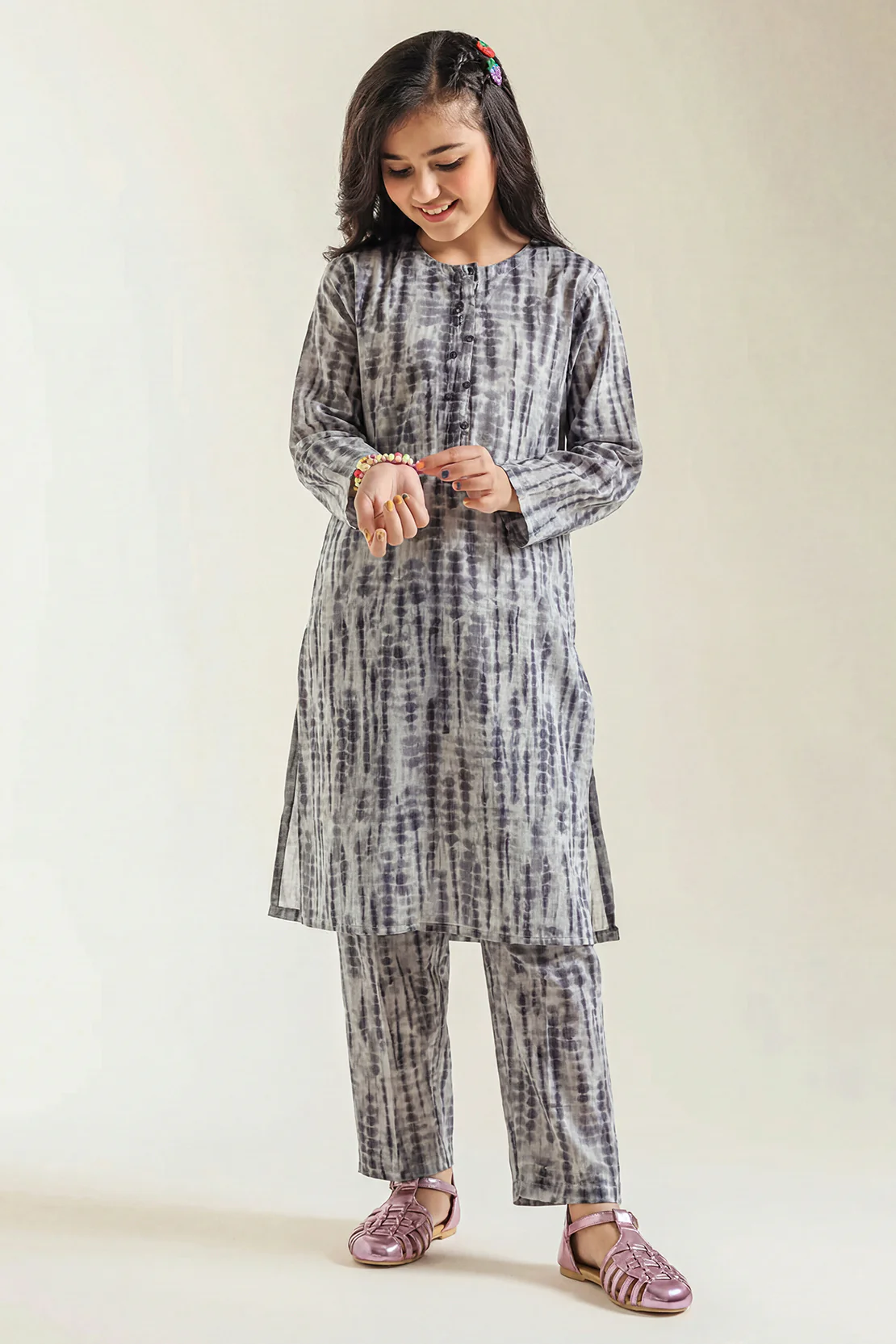 Printed Silk Touch Stitched Shirt/trouser For Kids