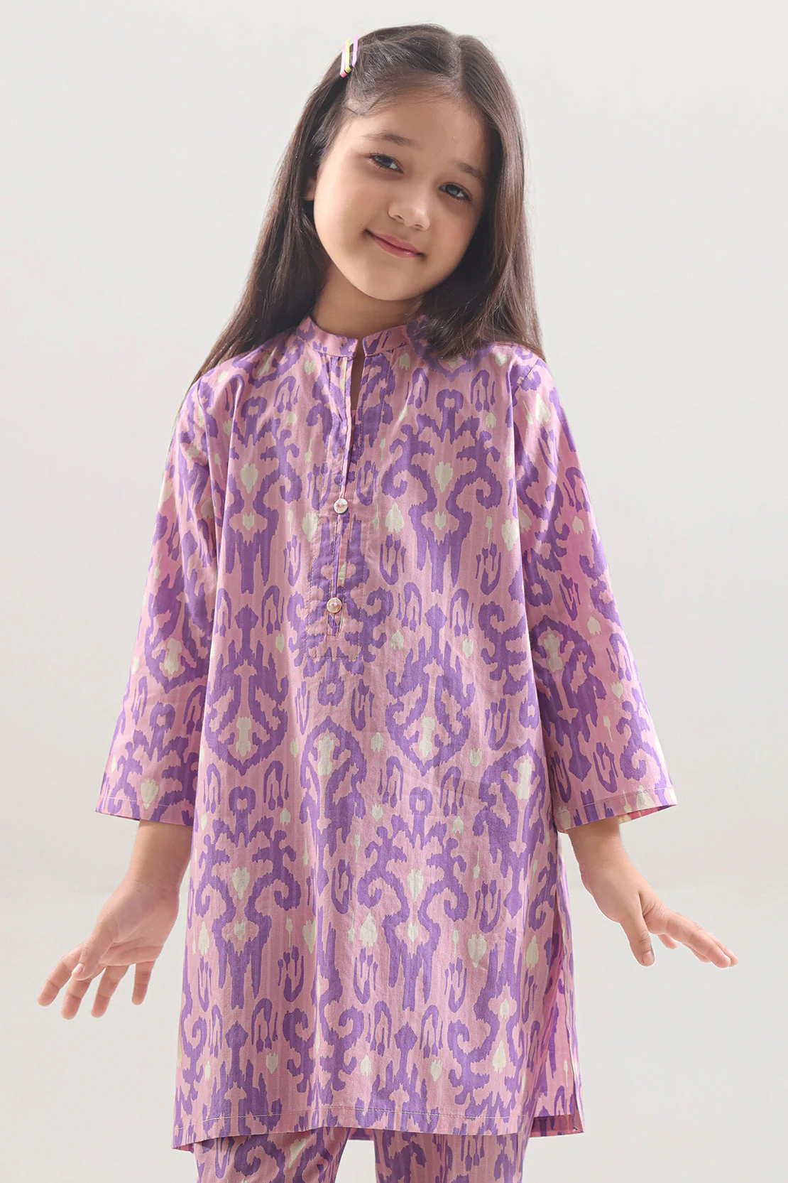 Printed Silk Touch Stitched Shirt/trouser For Kids - Image 3