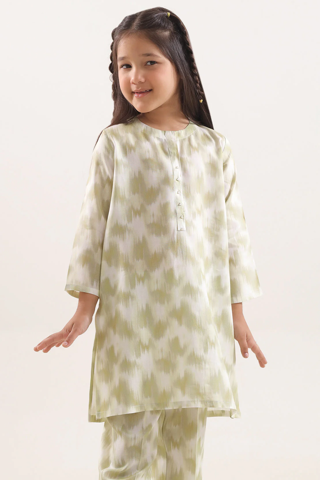 Printed Silk Touch Stitched Shirt/trouser For Kids - Image 2
