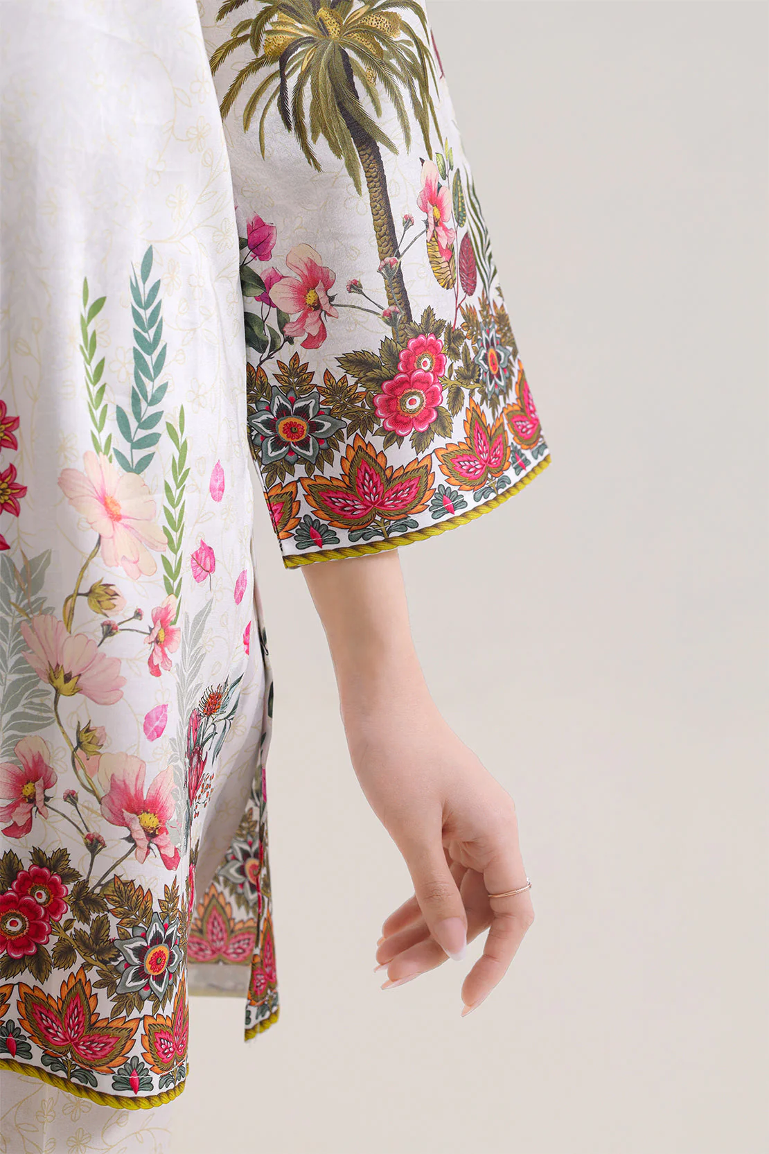 Printed Silk Touch Stitched Shirt - Image 4