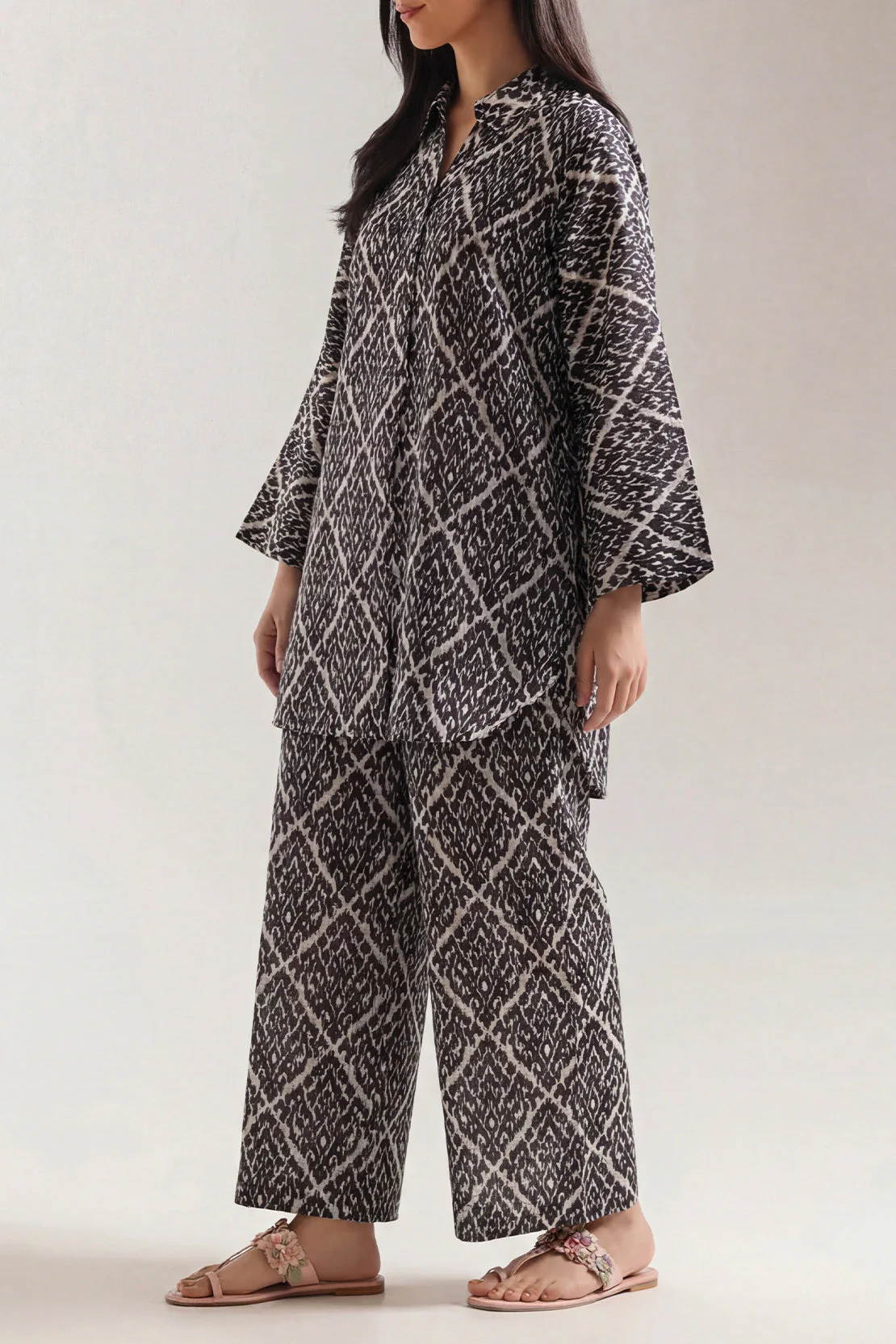Printed Silk Touch Stitched Shirt - Image 2