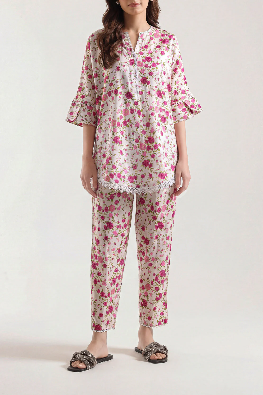 Printed Silk Touch Stitched Shirt - Image 2