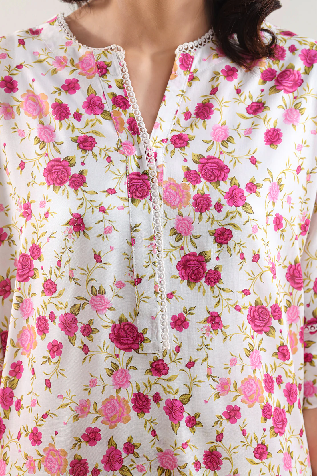 Printed Silk Touch Stitched Shirt - Image 4
