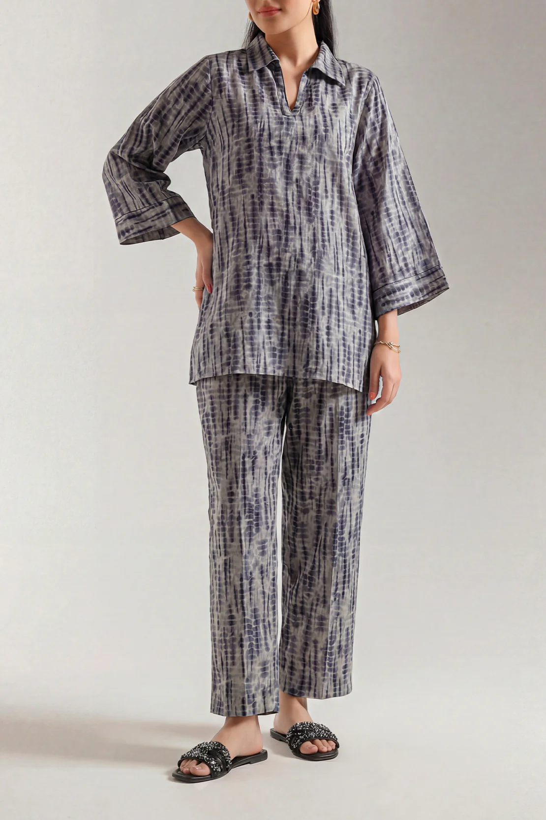 Printed Silk Touch Stitched Shirt