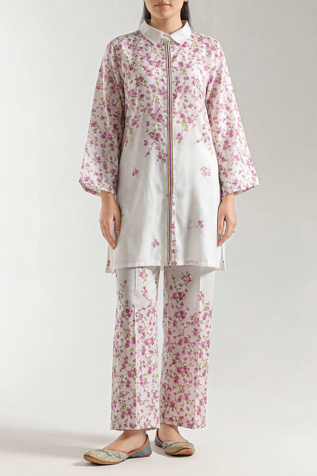 Printed Silk Touch Stitched Shirt