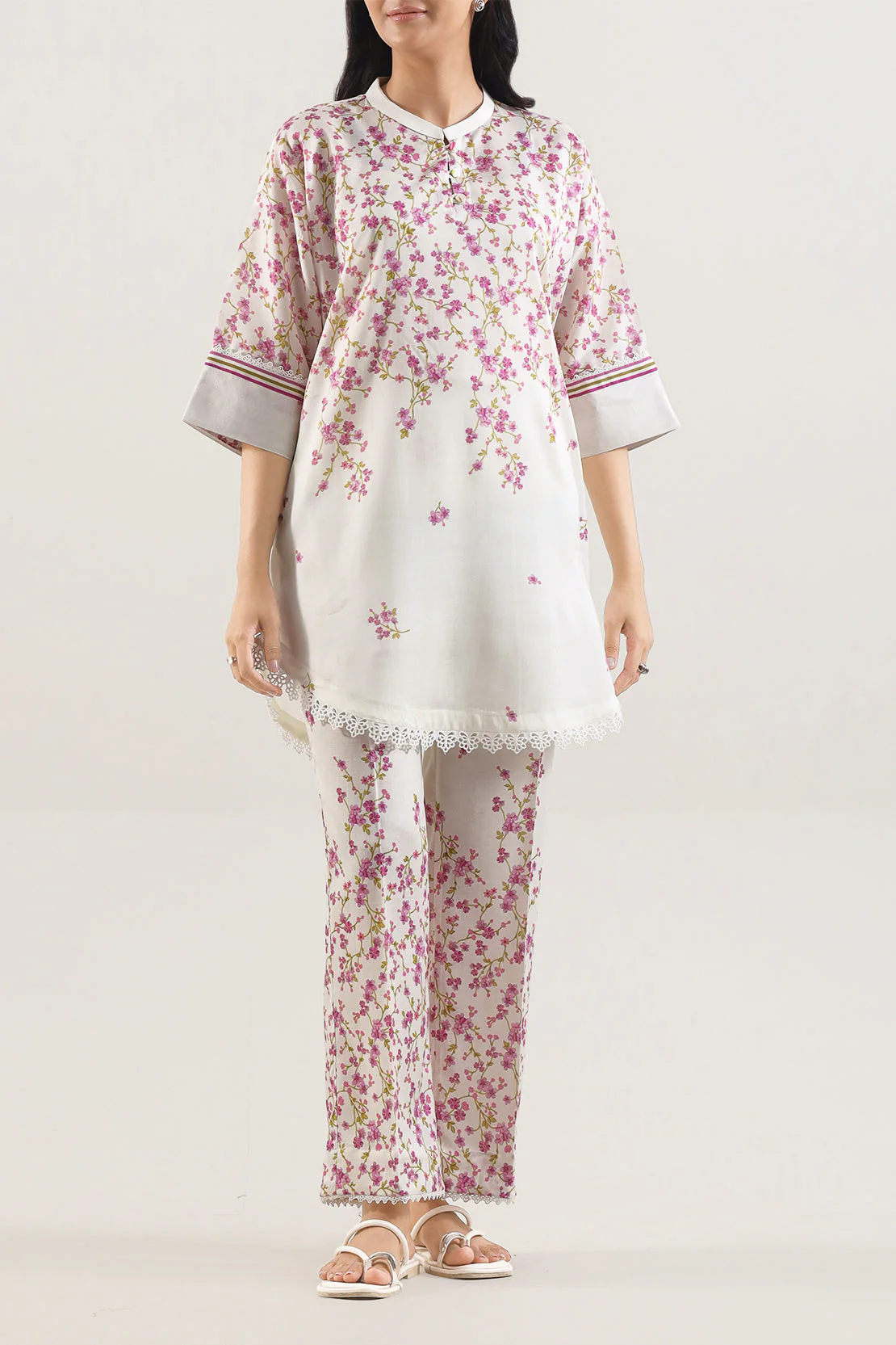 Printed Silk Touch Stitched Shirt