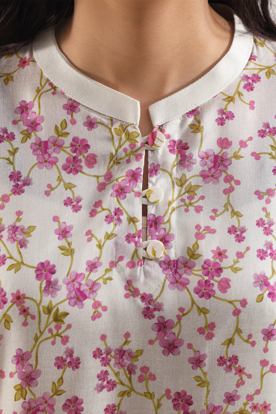 Printed Silk Touch Stitched Shirt - Image 4
