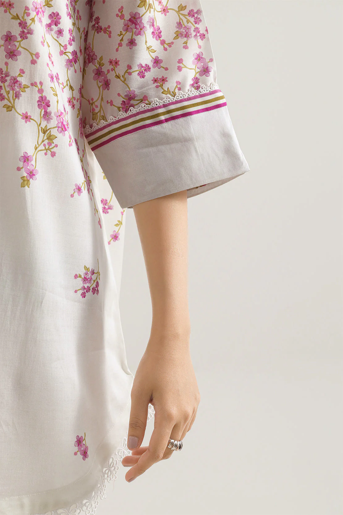 Printed Silk Touch Stitched Shirt - Image 5