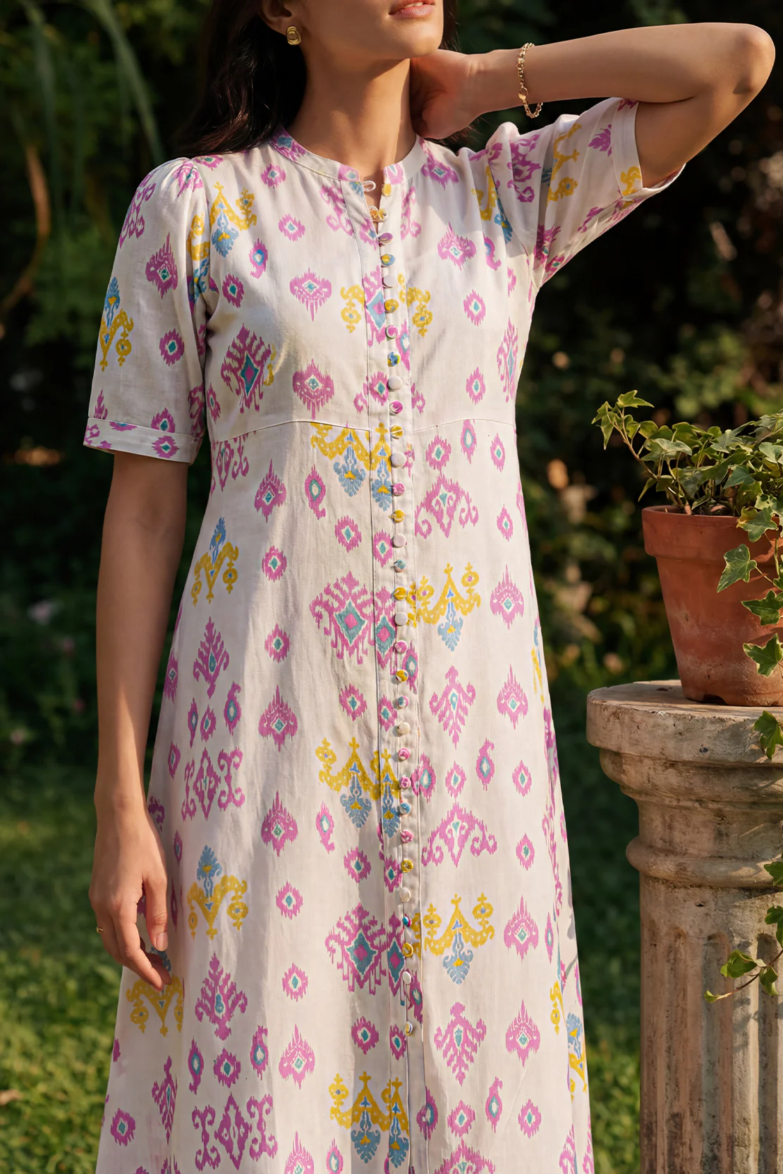 Printed Silk Touch Stitched Shirt - Image 2