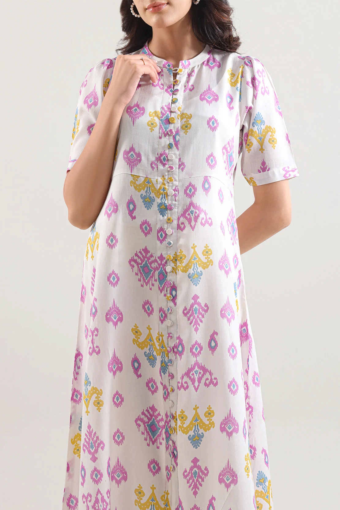 Printed Silk Touch Stitched Shirt - Image 4