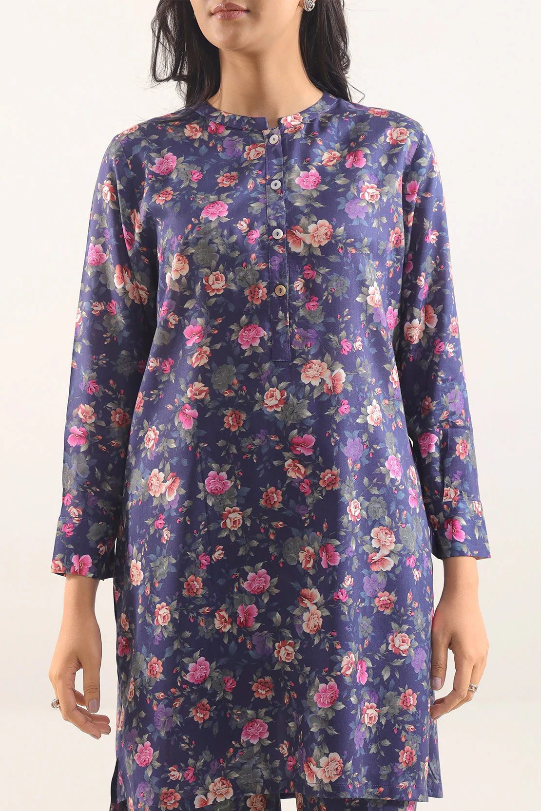 Printed Silk Touch Stitched Shirt - Image 2