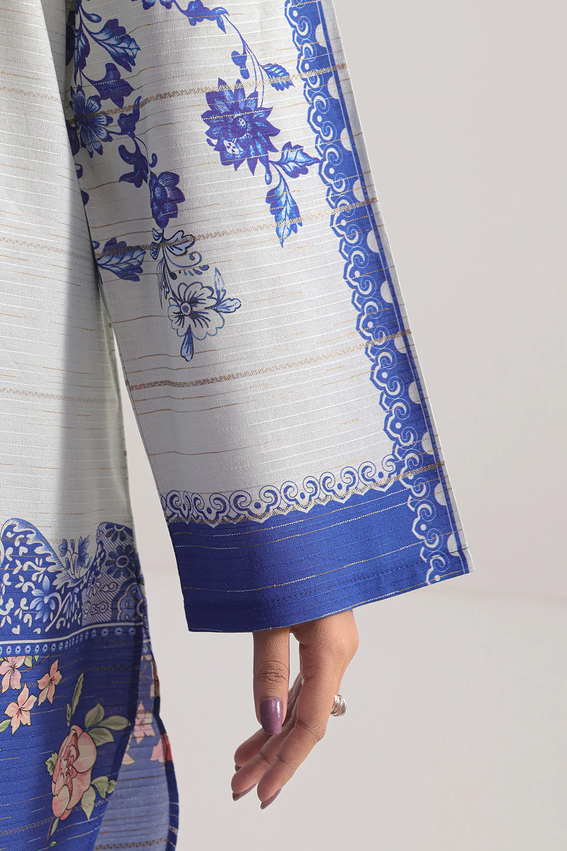Printed Soft Touch Cotton Stitched 2 Piece (Shirt/Trouser) - Image 5